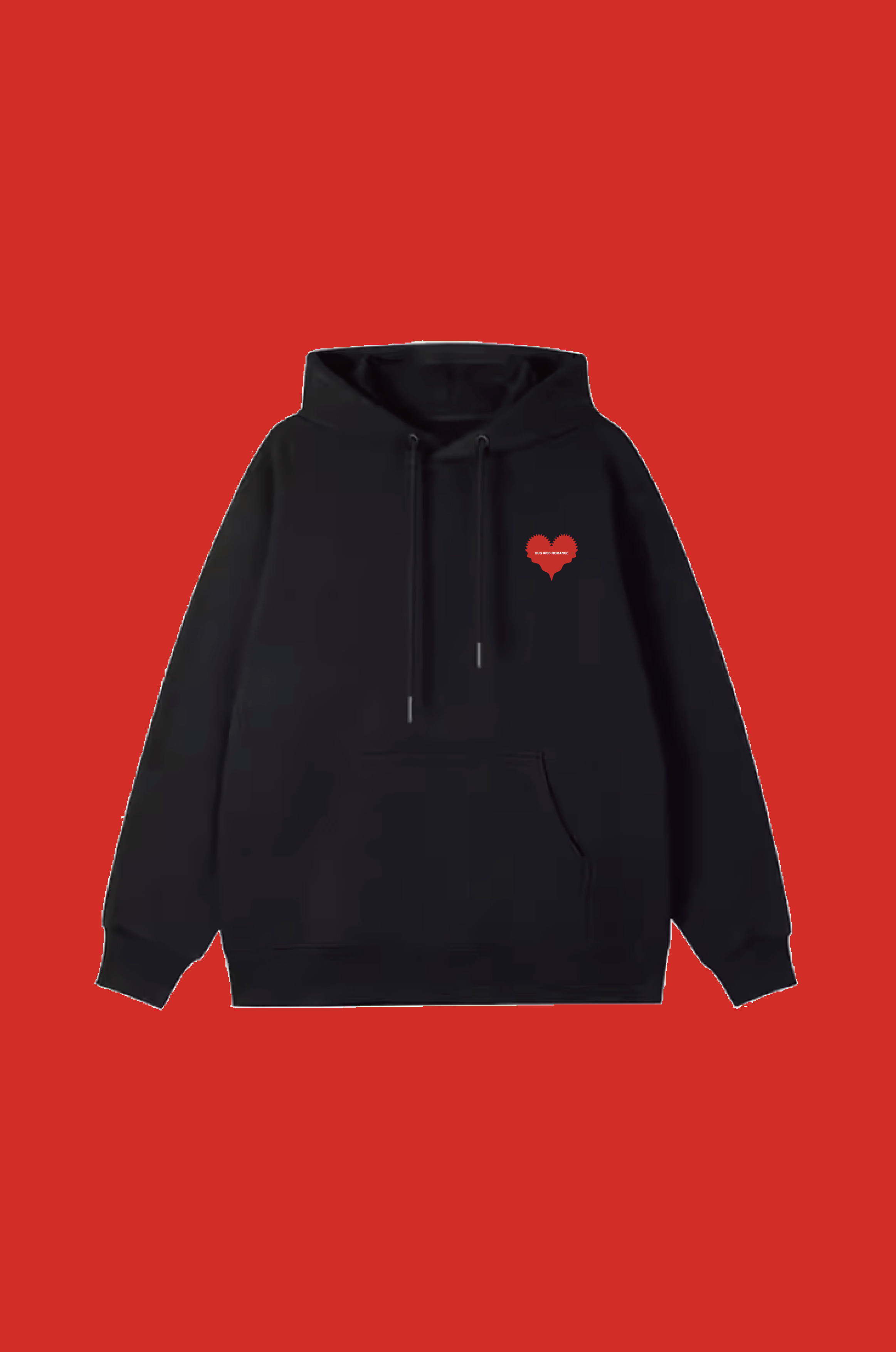 PRE ORDER / HUG KISS ROMANCE 'Heart' Hoodie BK