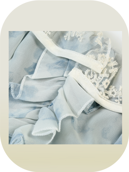 Water Blue Lace Patch Set-Up