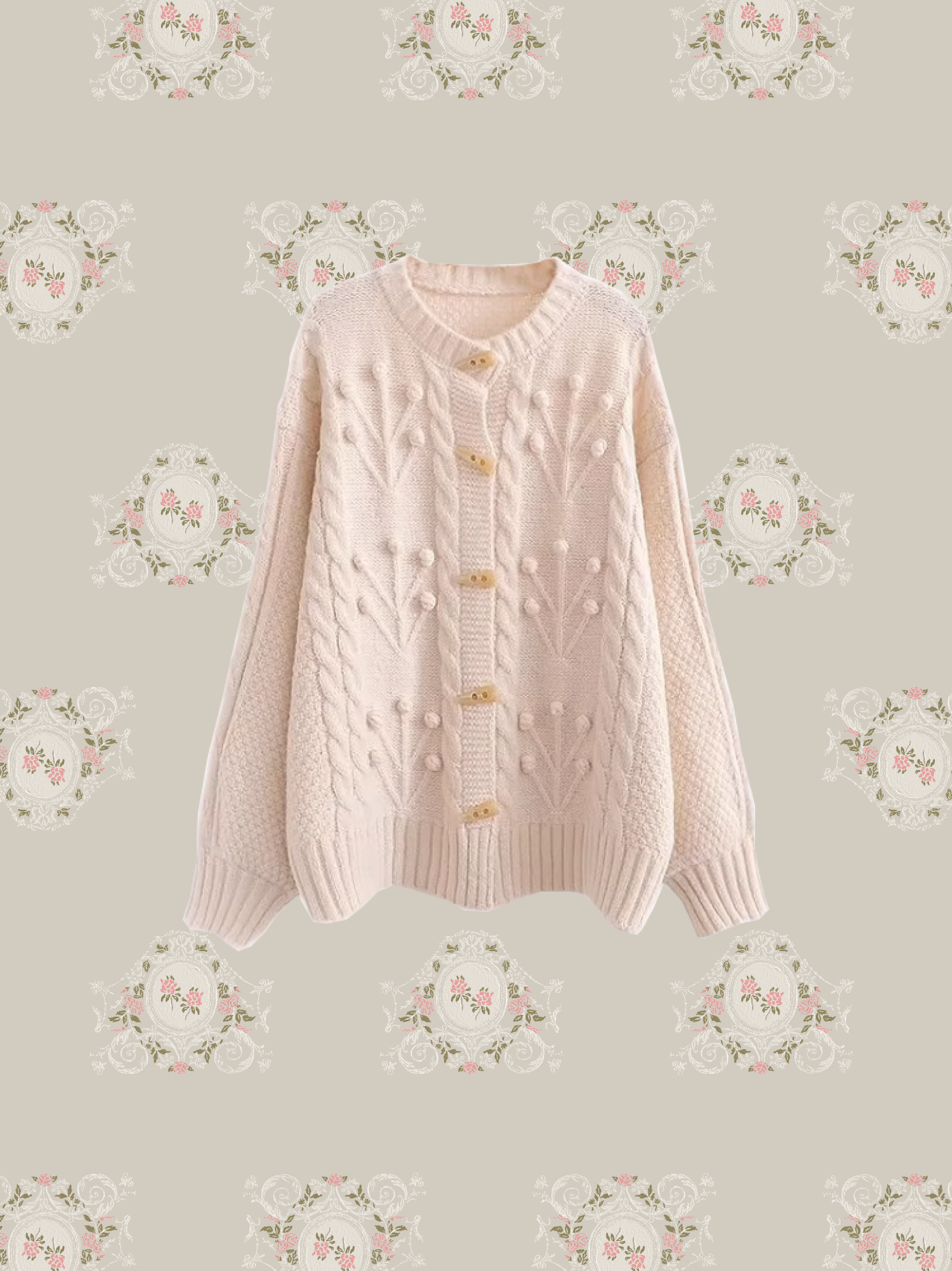 Sheer Duffle Rib Cardigan シアーダッフルリブカーディガン