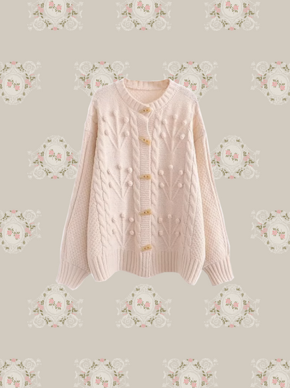 Sheer Duffle Rib Cardigan シアーダッフルリブカーディガン