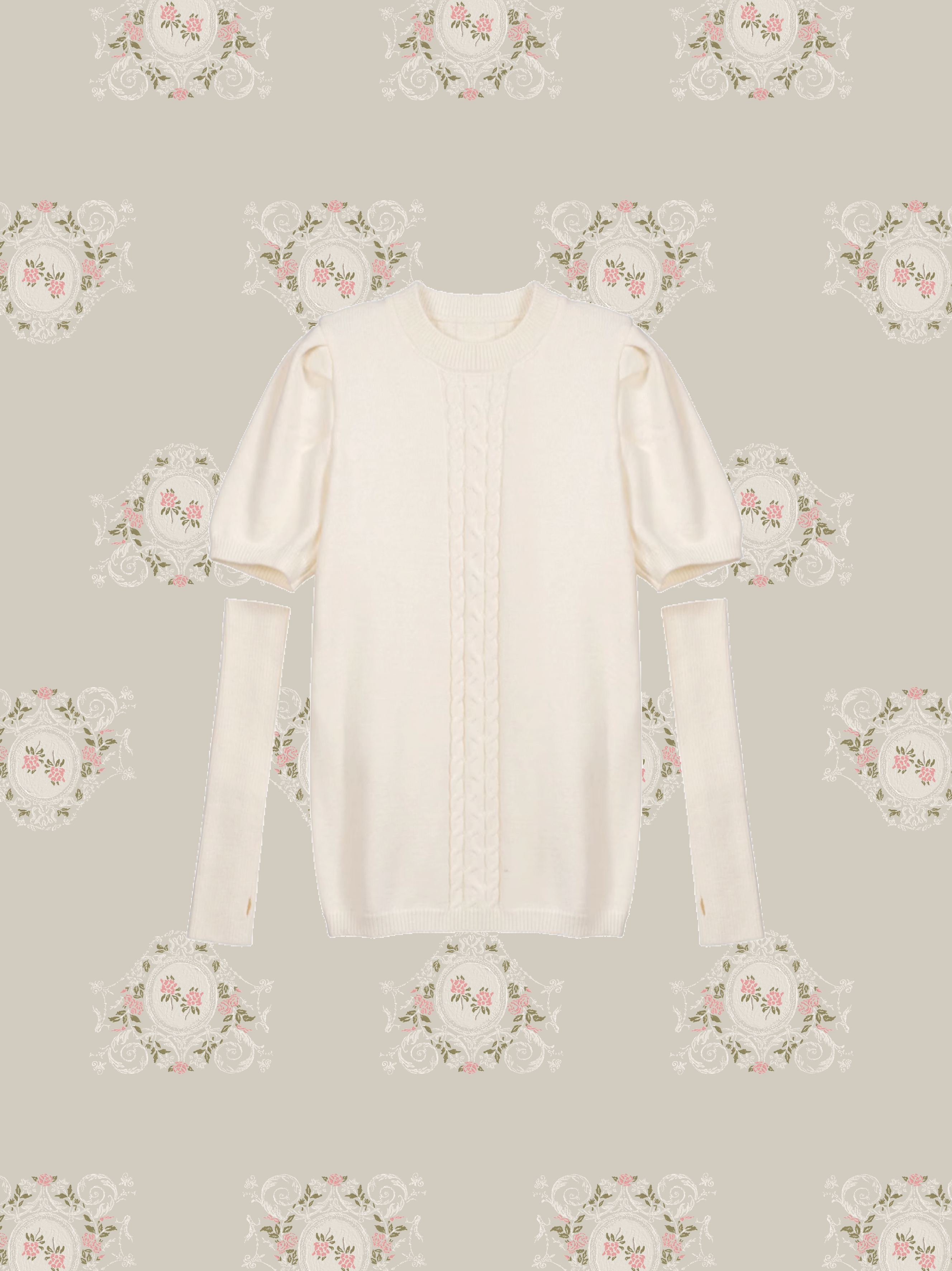 Moveable Sleeve Rib Sweater 袖リブセーター
