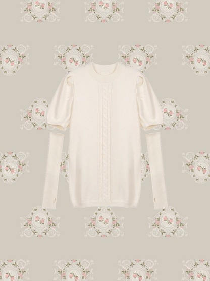 Moveable Sleeve Rib Sweater 袖リブセーター
