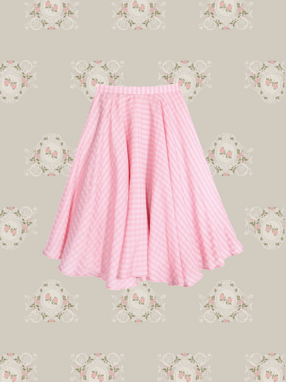 Texture Embossed Pattern Skirt 