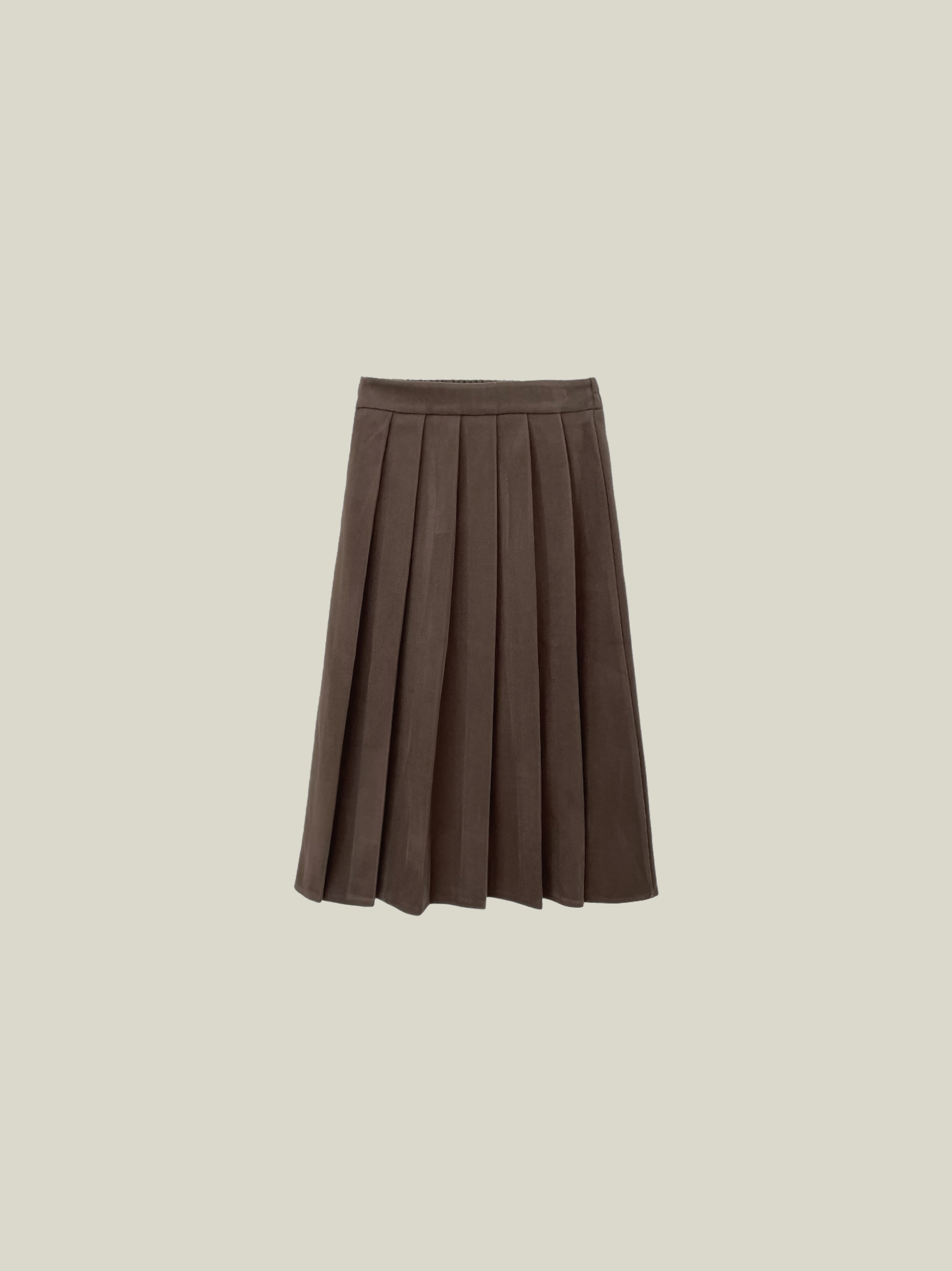 Wool Pleats Skirt