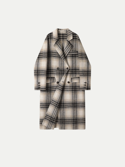 Elegant Check Style Coat 