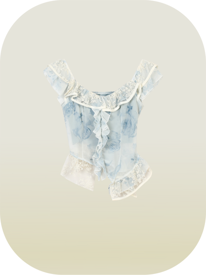 Water Blue Lace Patch Set-Up