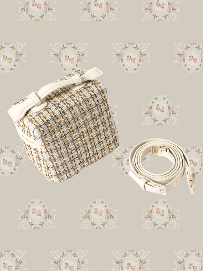 Tweed Style Clutch Bag 