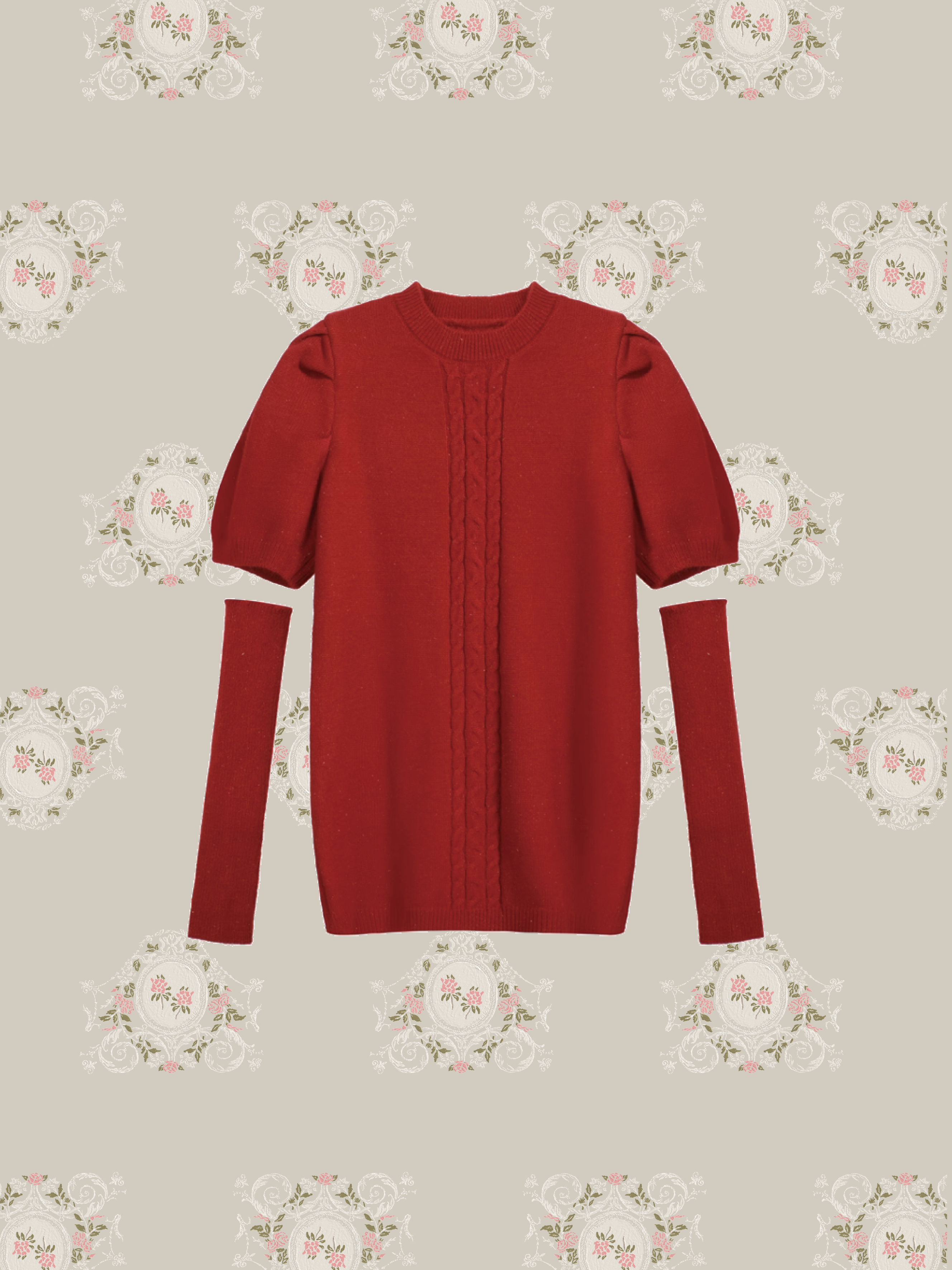 Moveable Sleeve Rib Sweater 袖リブセーター