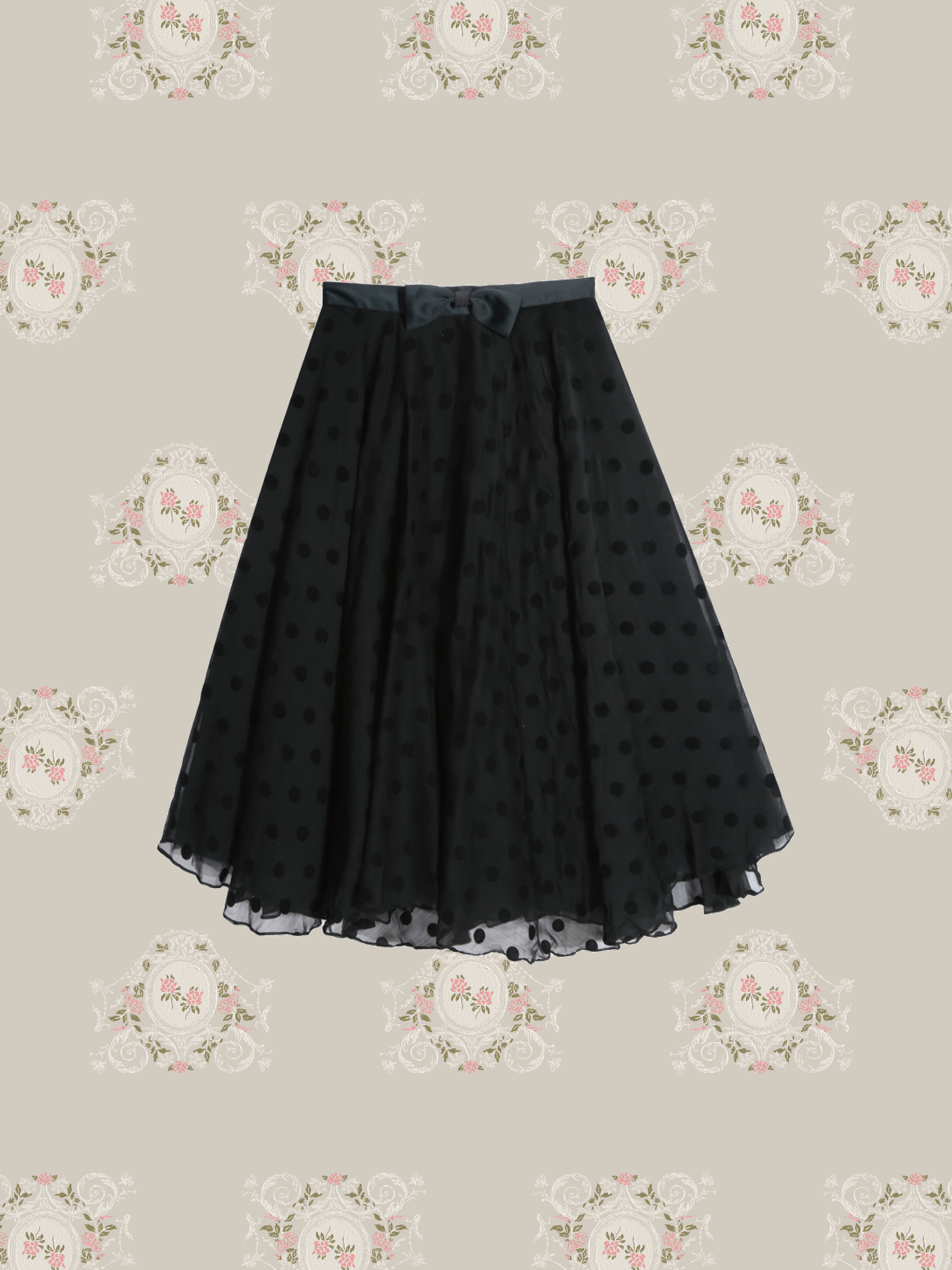 Texture Embossed Pattern Skirt 