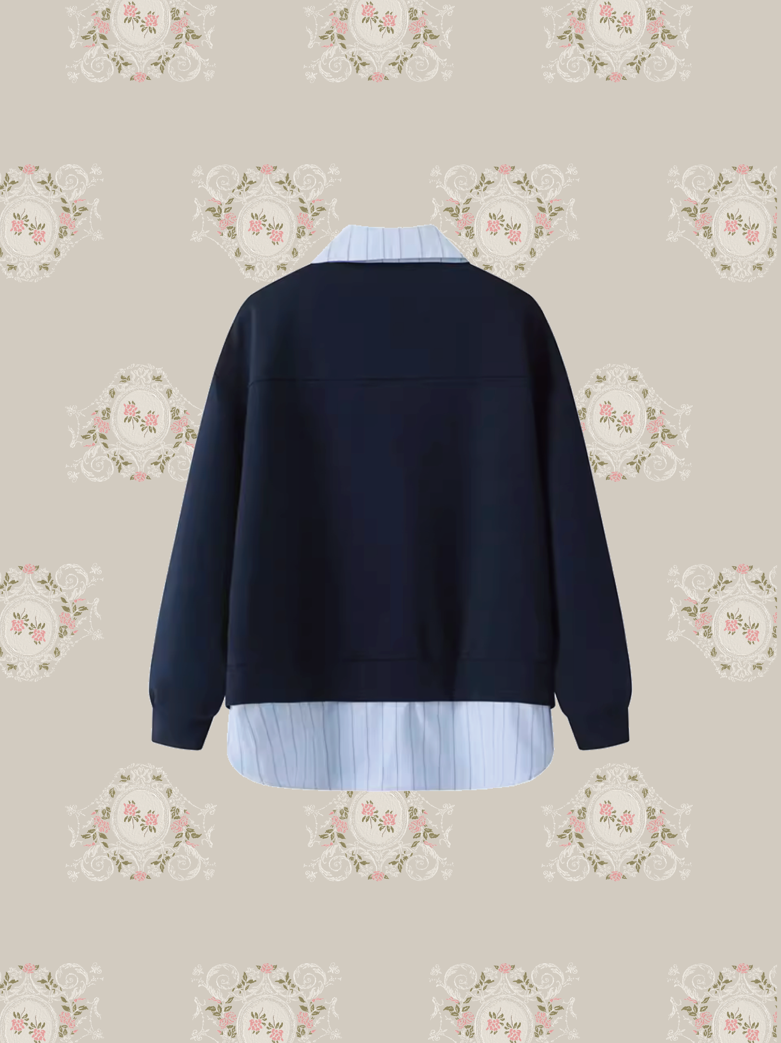 Fake Two Stitching Sweater/フェイクツーステッチセーター