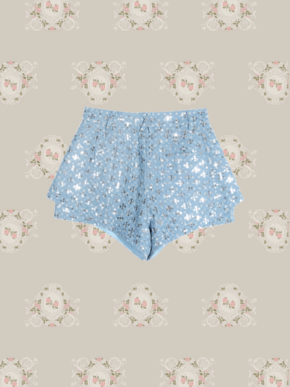 Beads Fake Two Short Pants/ビーズフェイクツーショートパンツ