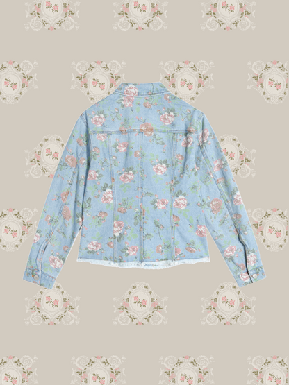 Rose Garden Denim Jacket/ローズガーデン デニムジャケット