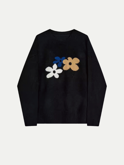 Flower Embroidery Sweater 