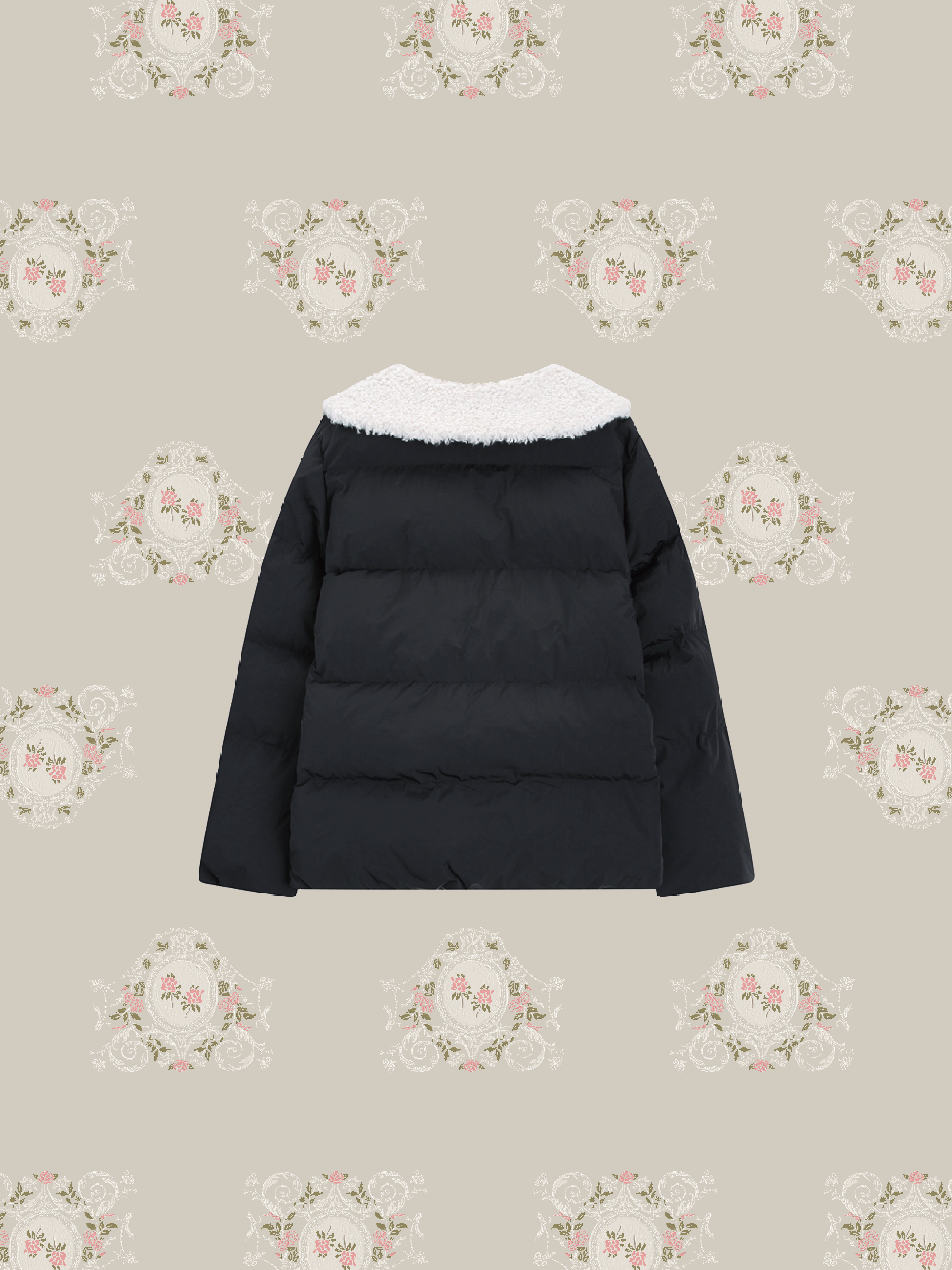 Wool Collar Puffer Jacket