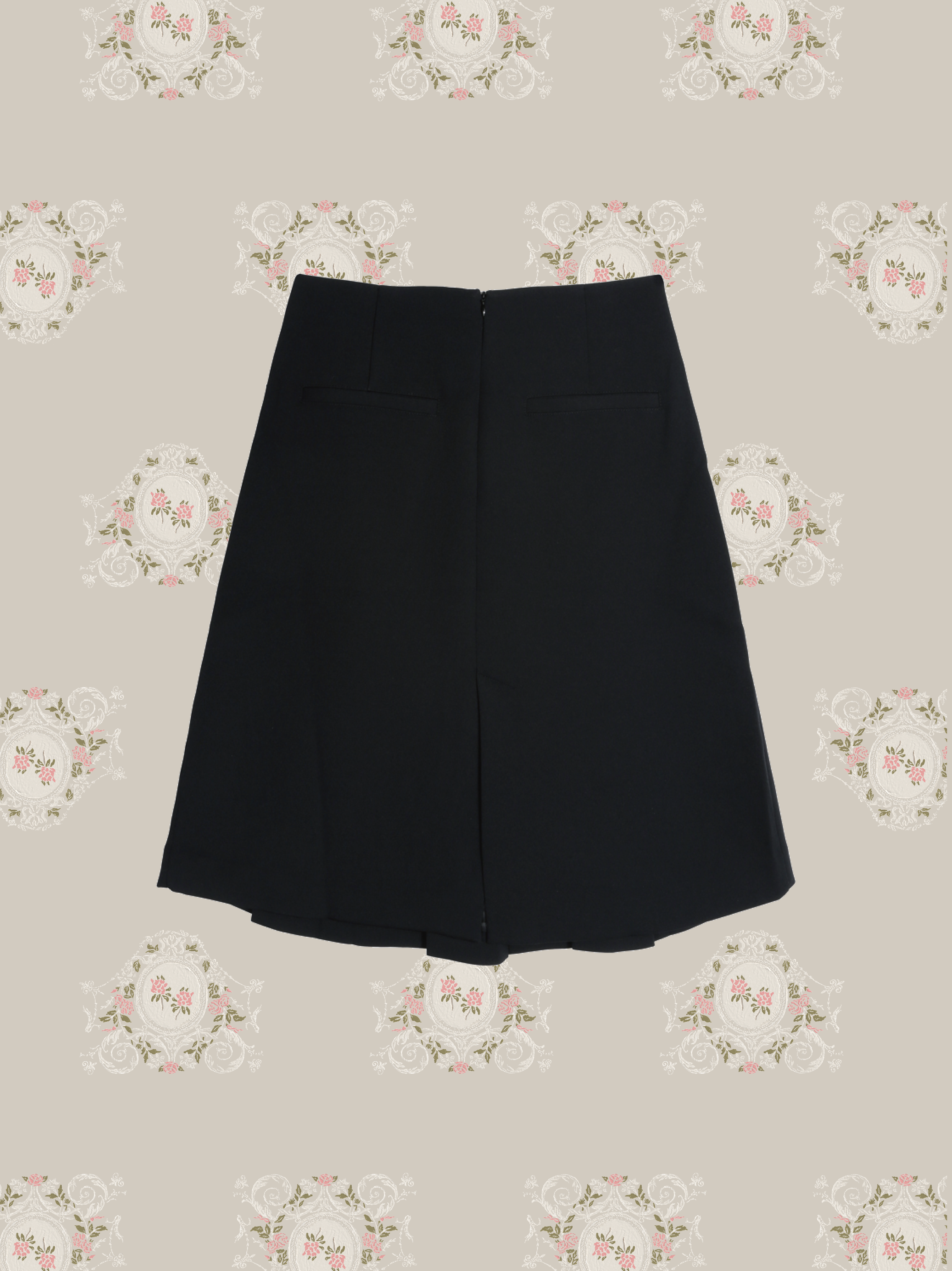 Romantic Handmade Pearl Ribbon Skirt/ロマンチックなハンドメイドパールリボンスカート