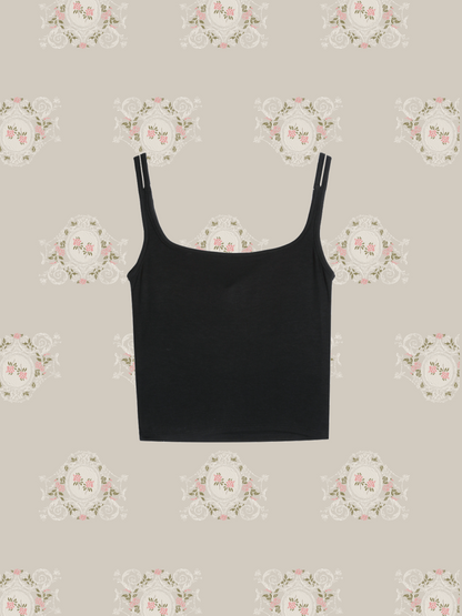 Cup In Sheer Cami/ブラ付きコットンキャミ