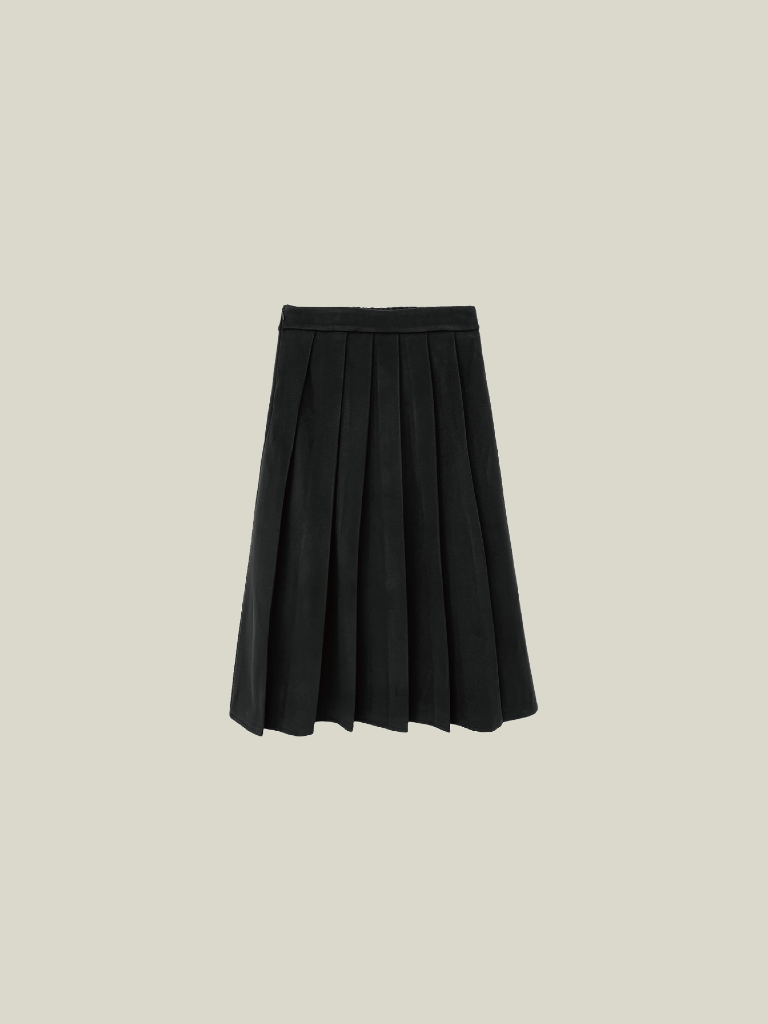 Wool Pleats Skirt