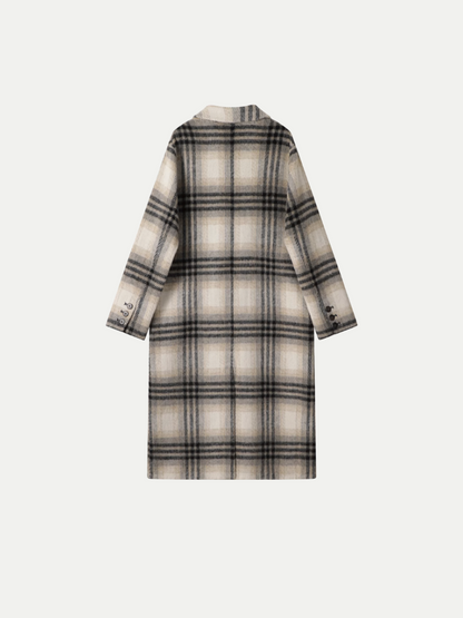 Elegant Check Style Coat