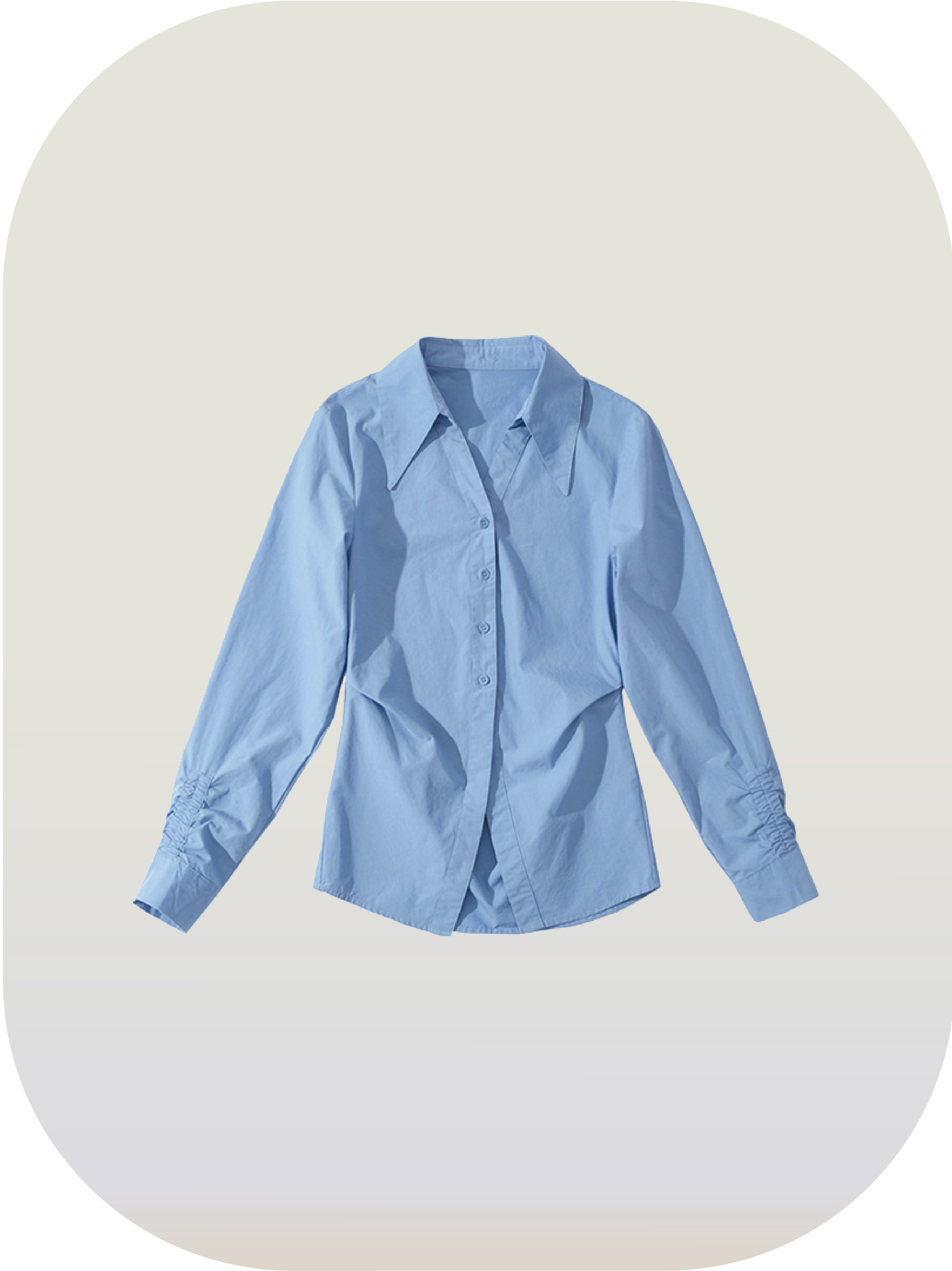 Waist Gather Shirt