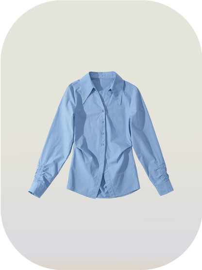 Waist Gather Shirt