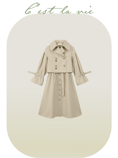 3-way Long Trench Coat