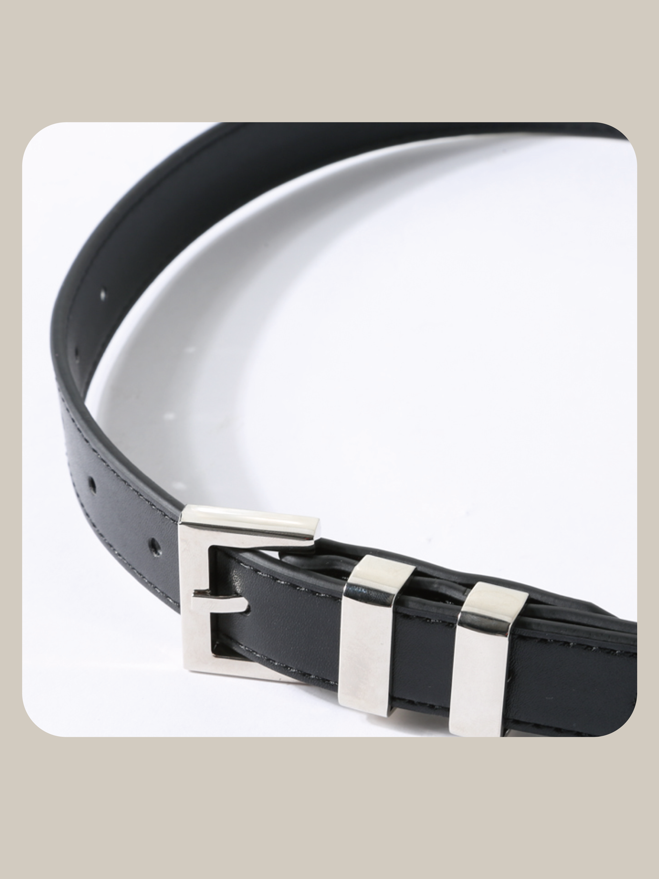 Skinny Eco Leather Belt 