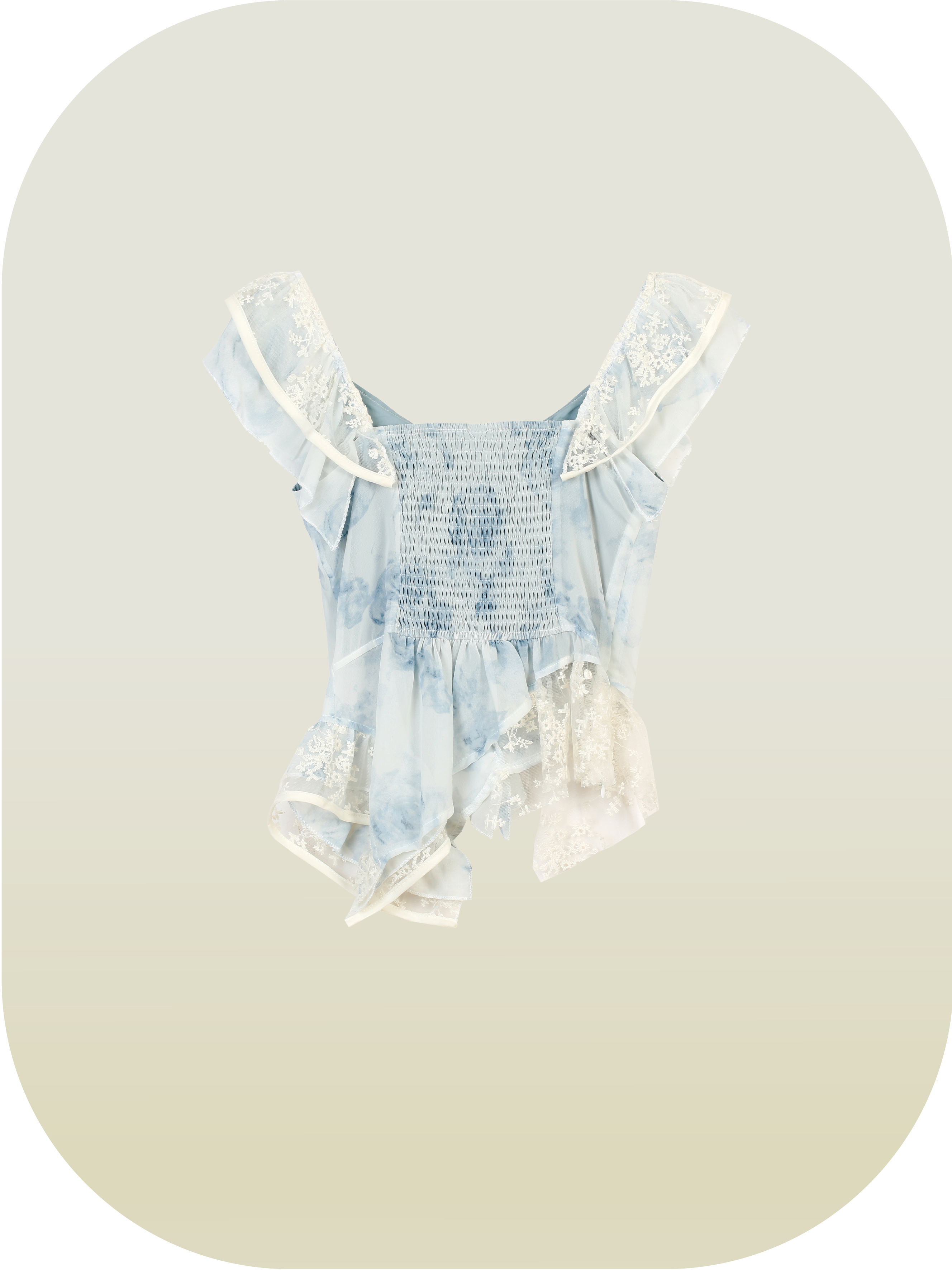 Water Blue Lace Patch Set-Up