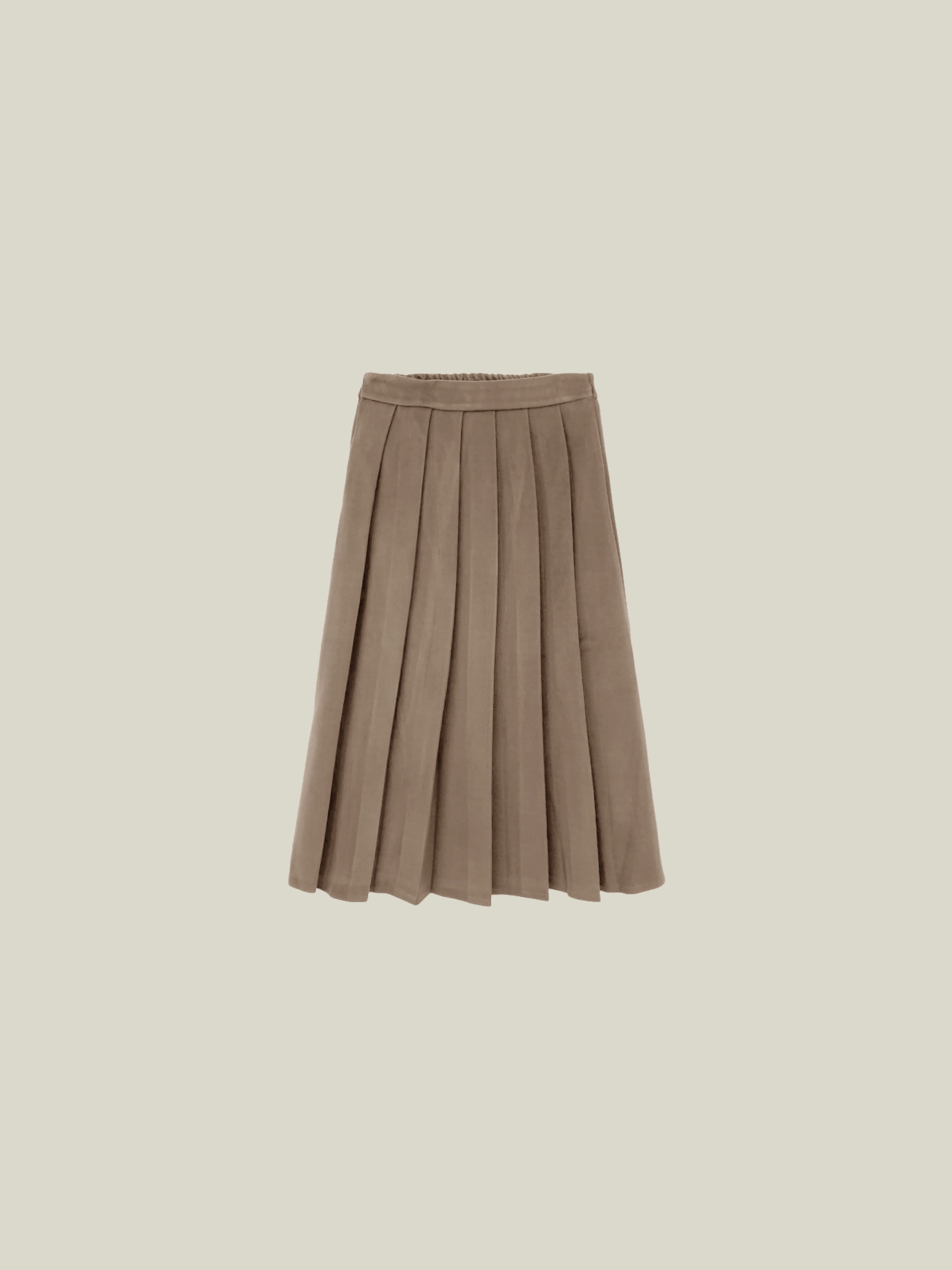 Wool Pleats Skirt