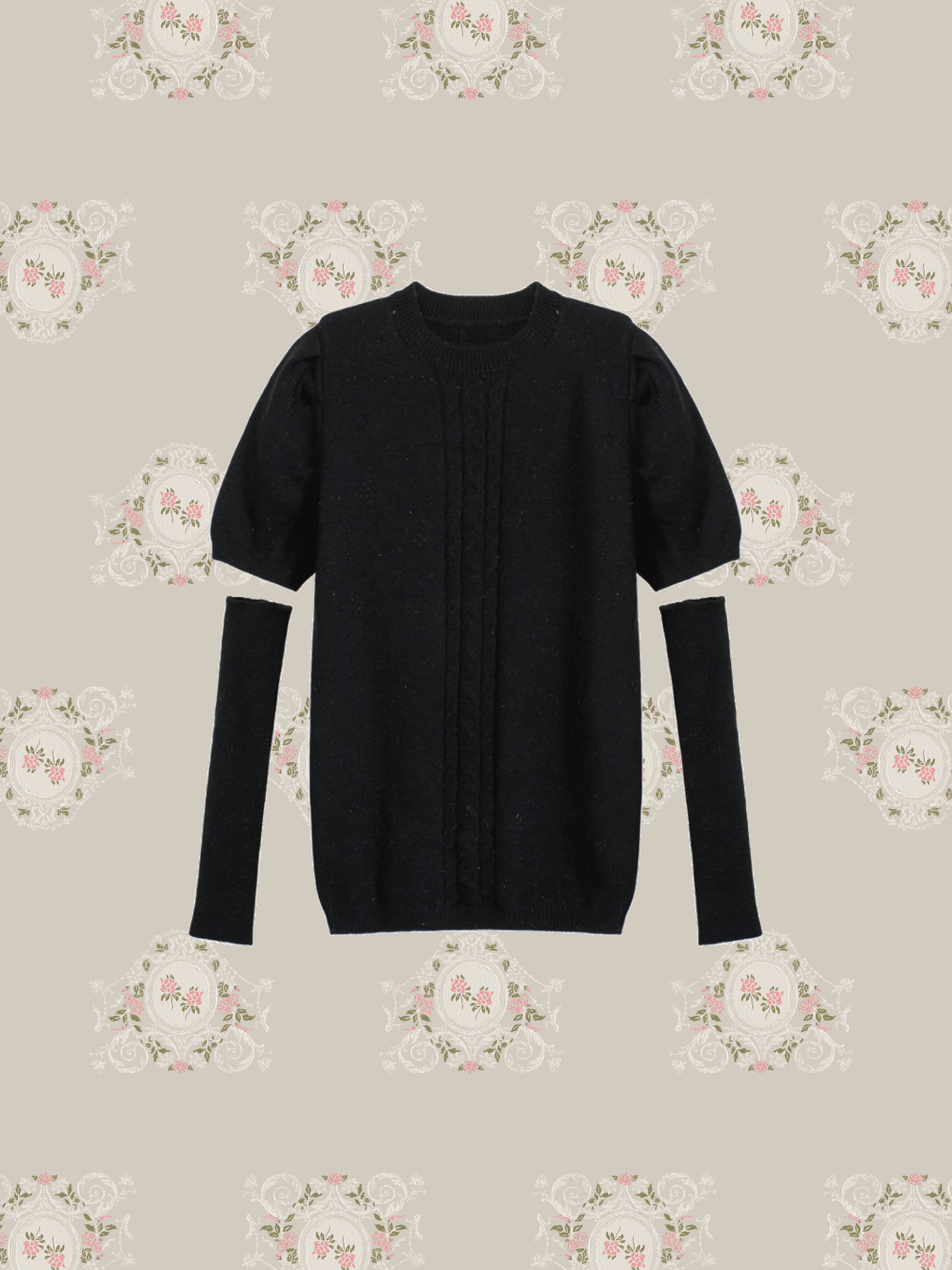 Moveable Sleeve Rib Sweater 袖リブセーター