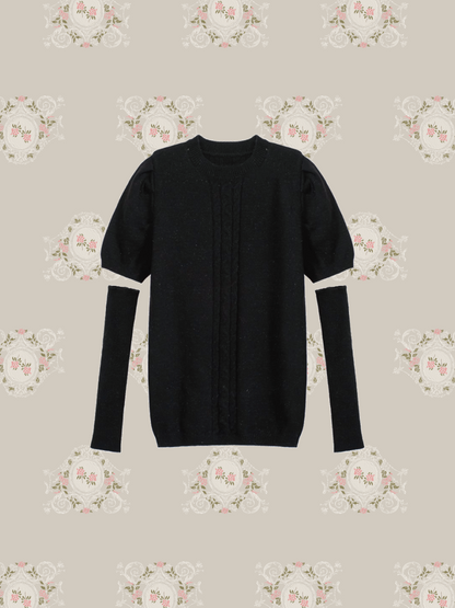 Moveable Sleeve Rib Sweater 袖リブセーター