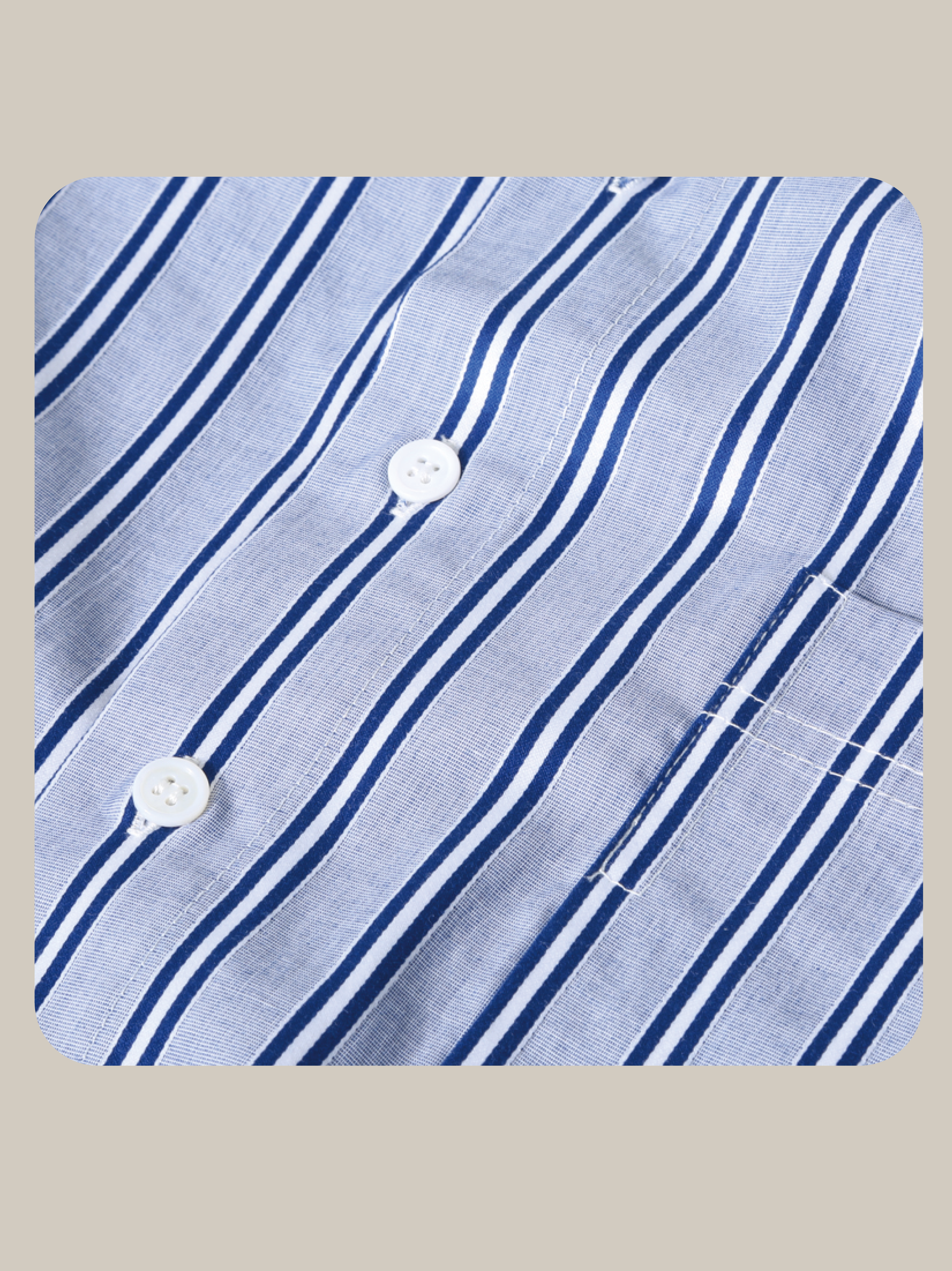 Striped Blue Short Shirt 