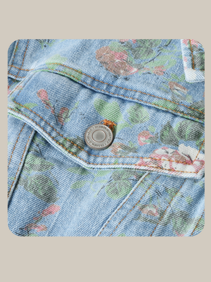 Rose Garden Denim Jacket/ローズガーデン デニムジャケット