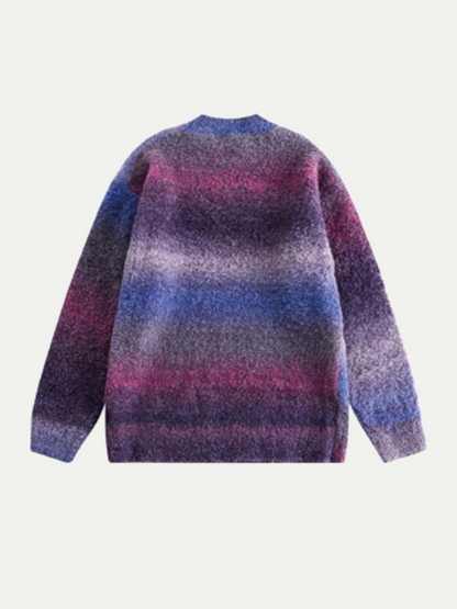 Rainbow Color Stripe Sweater