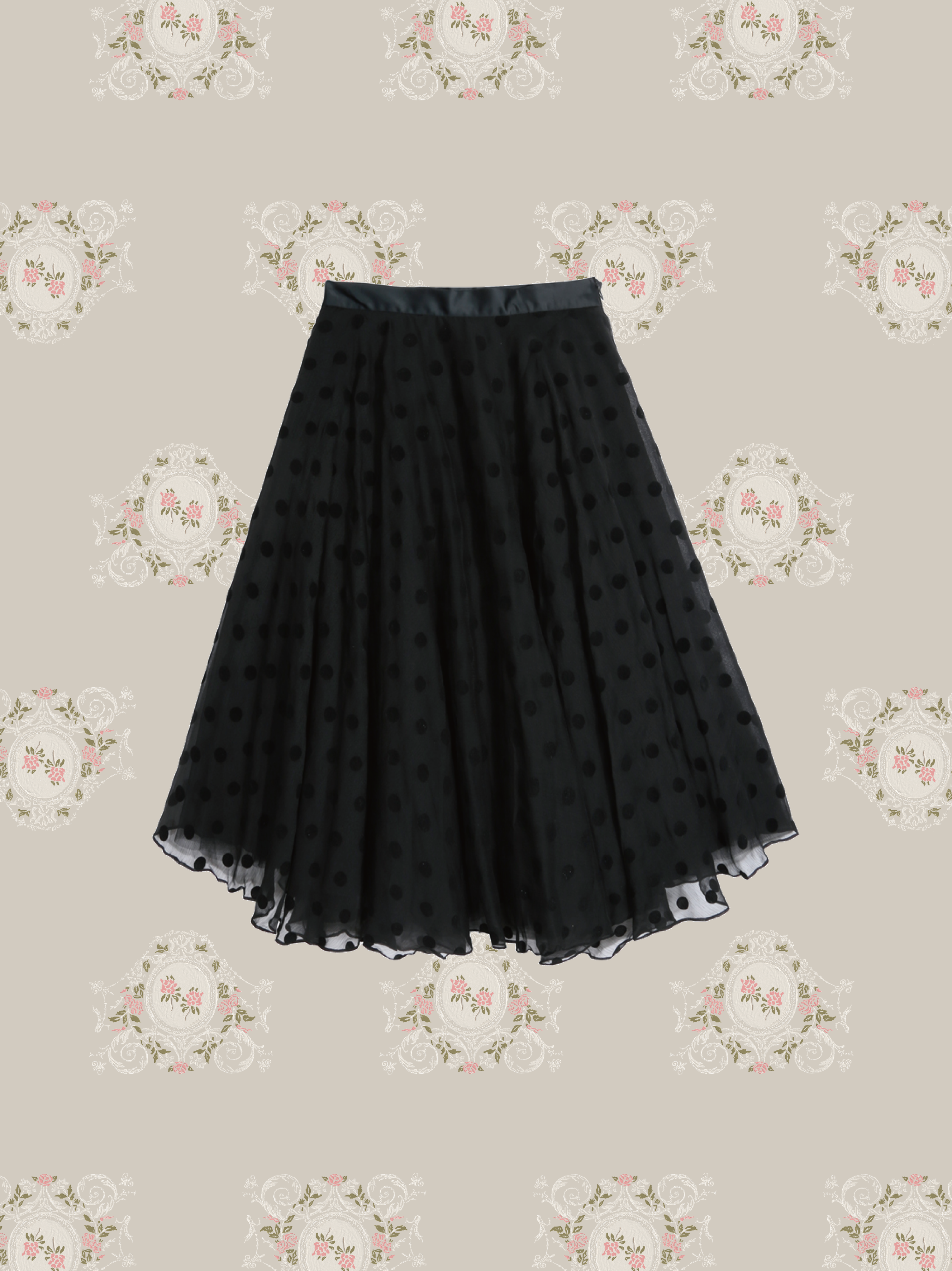 Texture Embossed Pattern Skirt 