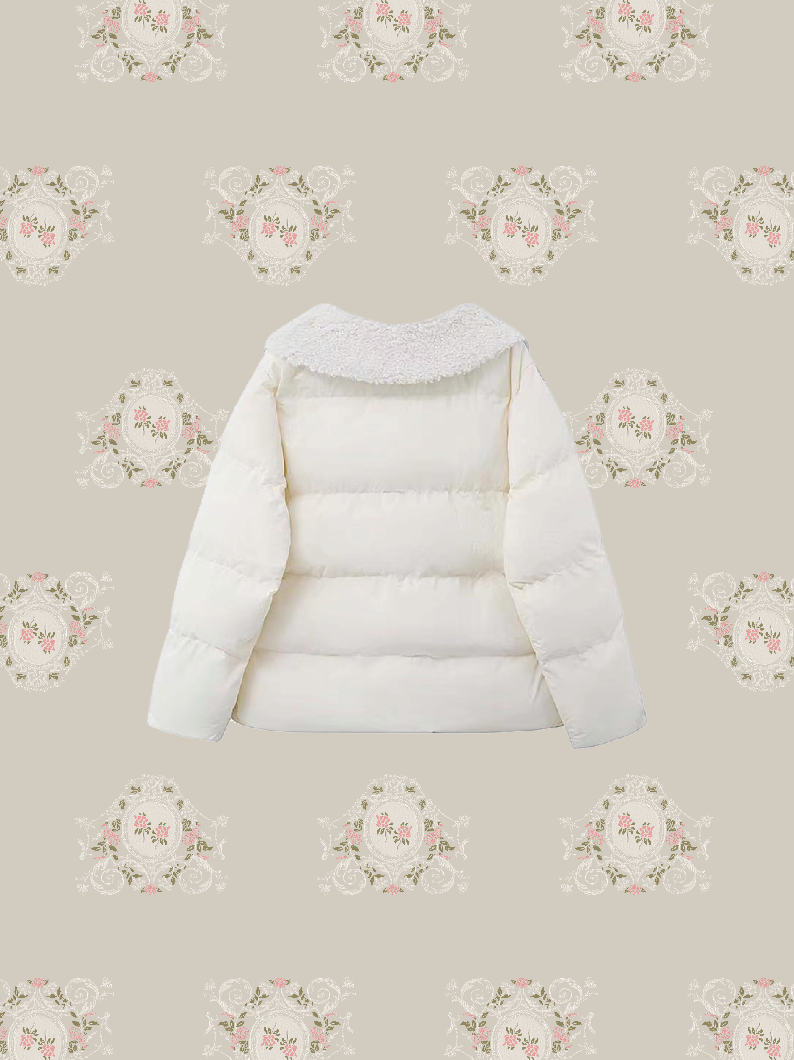 Wool Collar Puffer Jacket