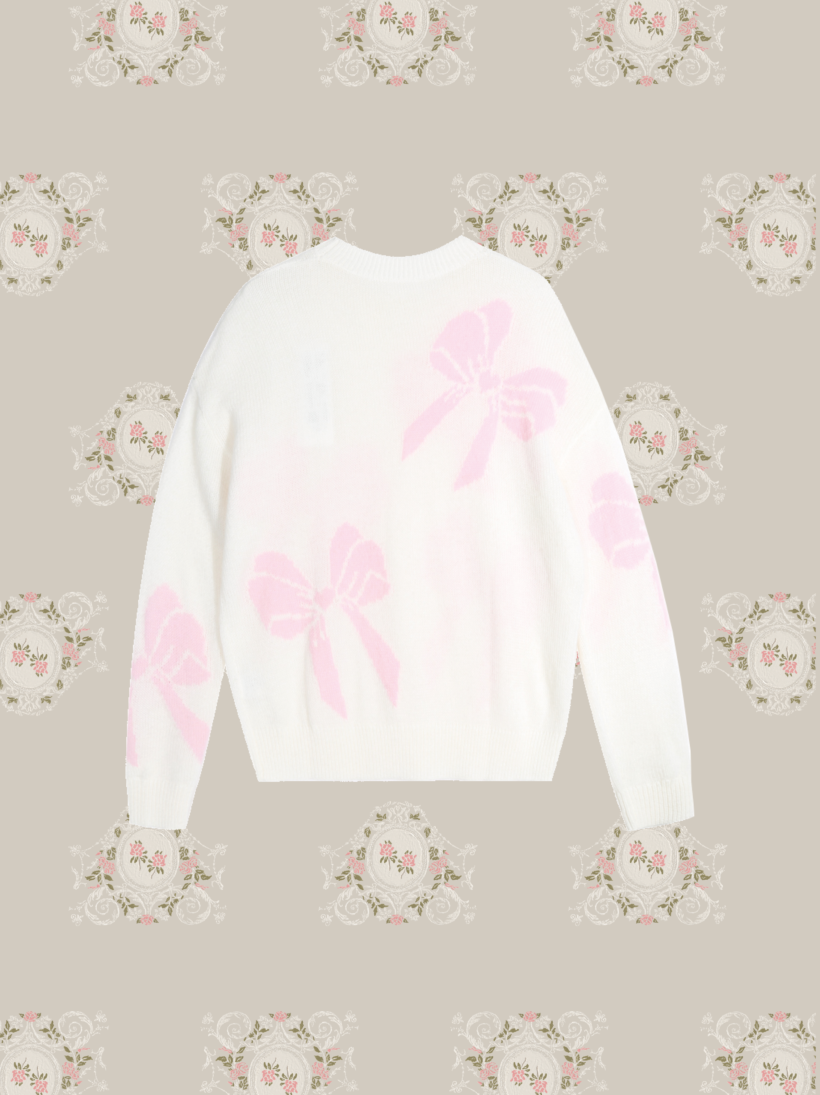 Big Ribbon Embroidery Sweater 