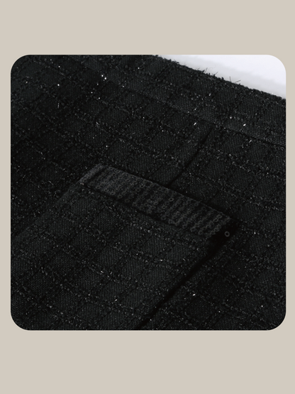 Tweed Detail Beaded Piping Skirt/ツイードディテール ビーズパイピングスカート