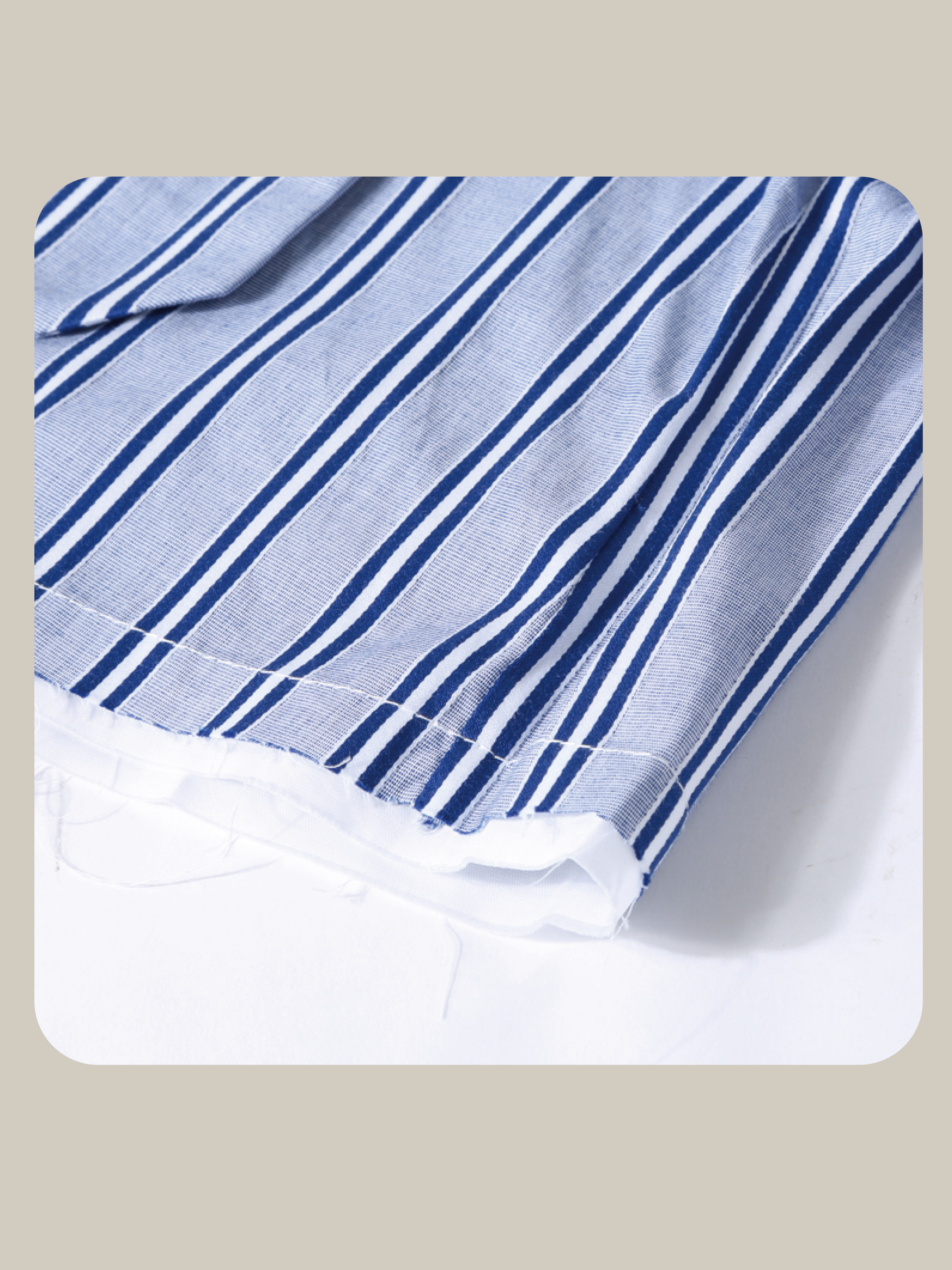 Striped Blue Short Shirt 