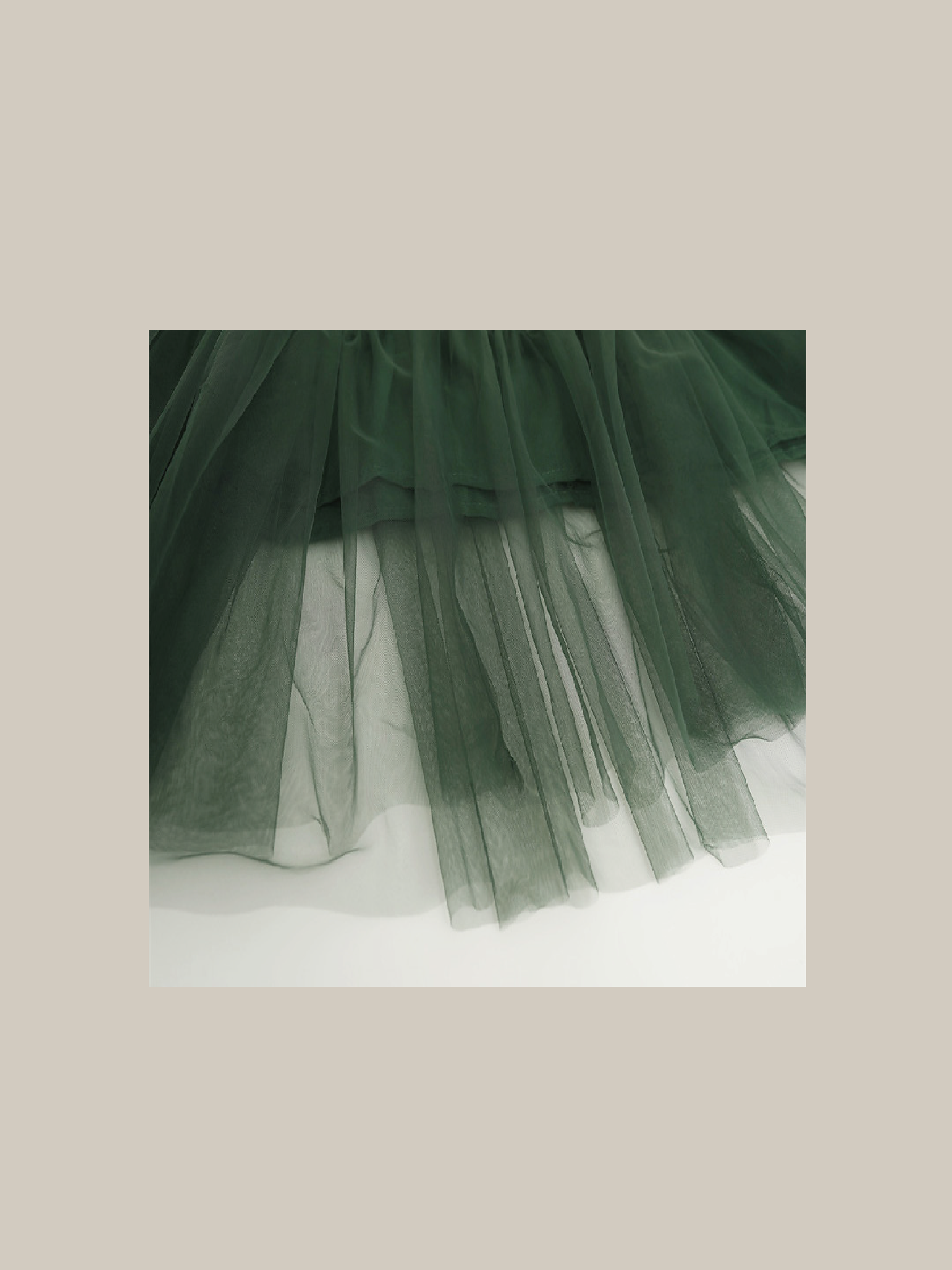 Viridian Green Mesh Skirt