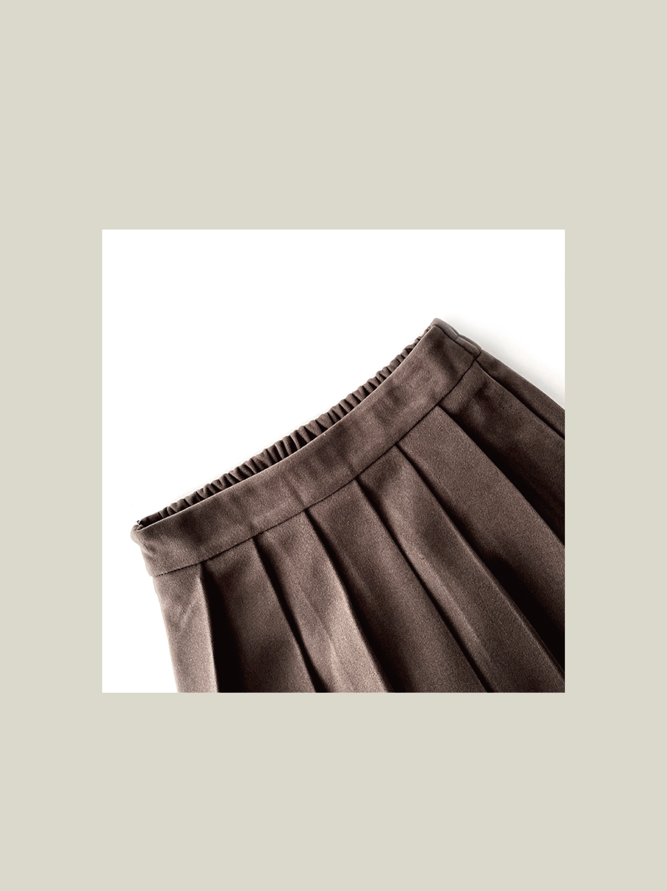 Wool Pleats Skirt