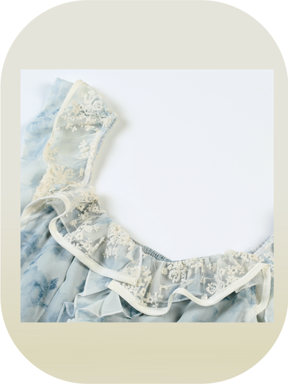 Water Blue Lace Patch Set-Up