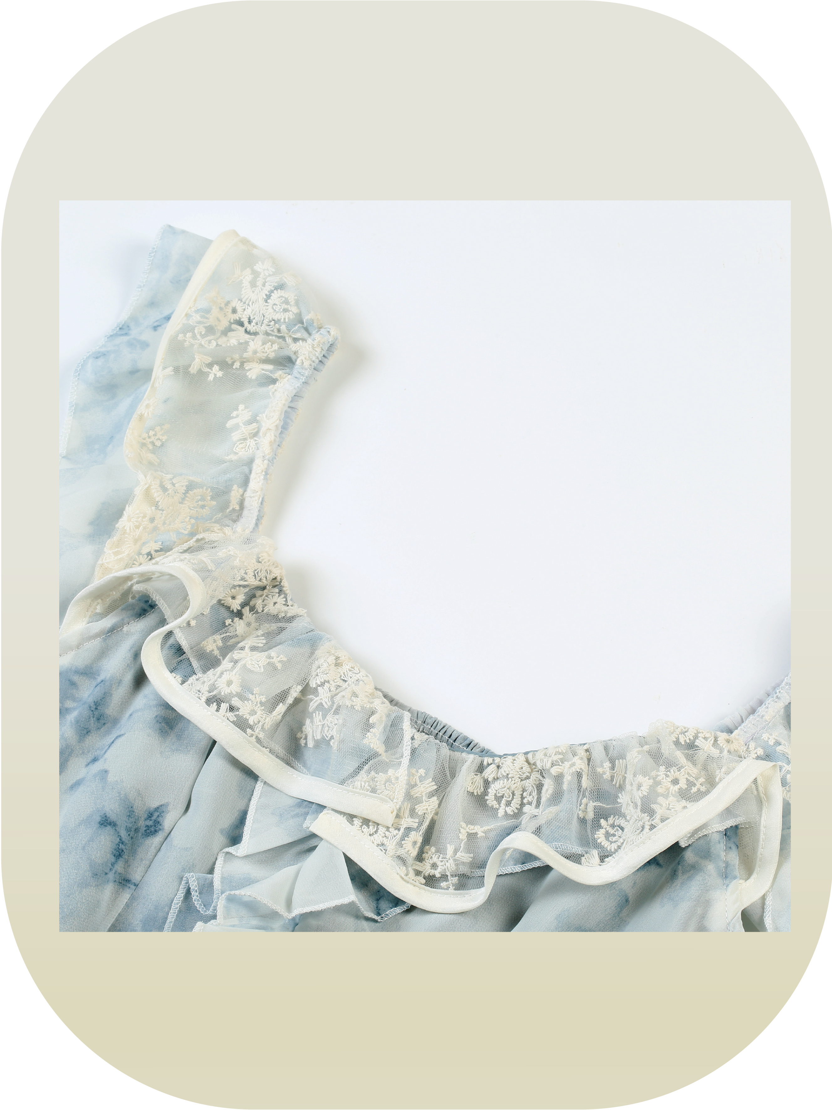 Water Blue Lace Patch Set-Up 