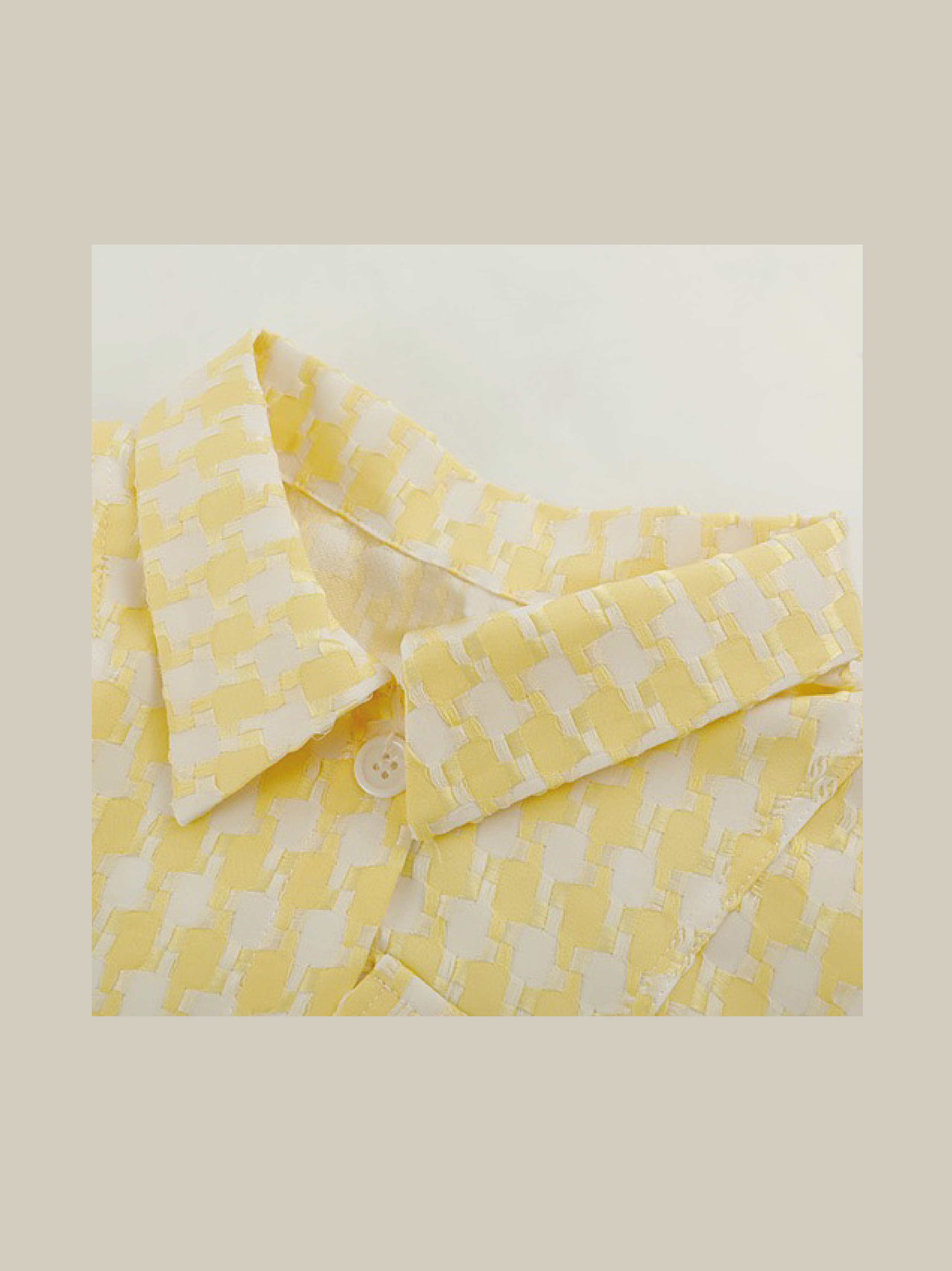 Yellow Check Drawstring Set-Up