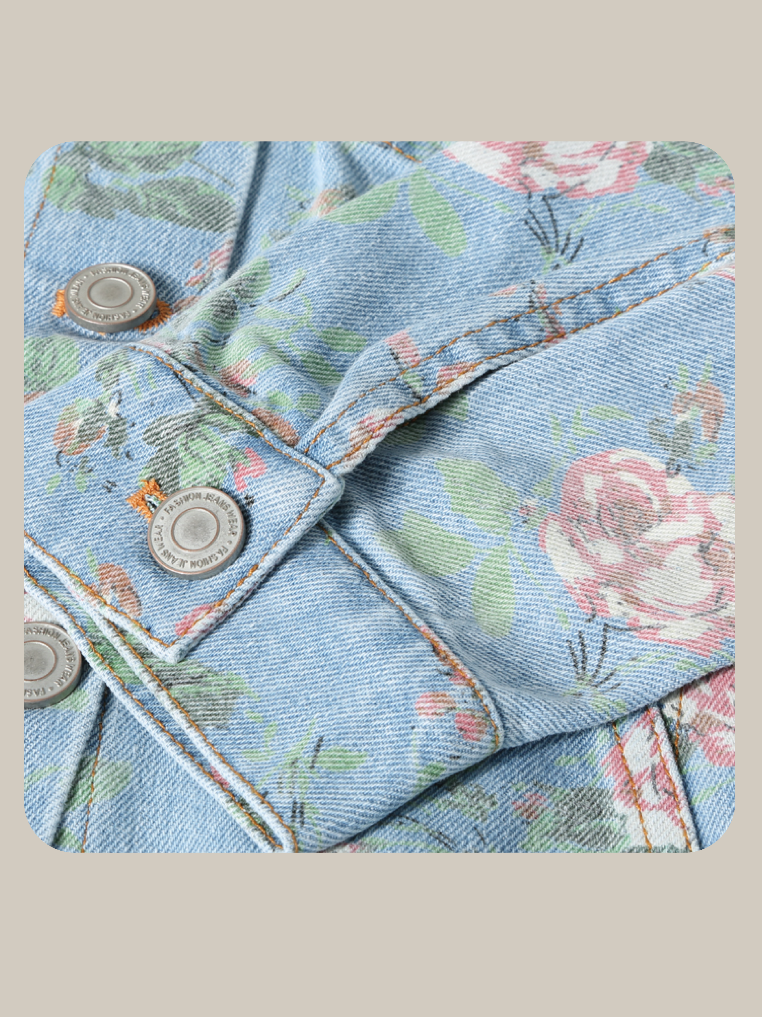 Rose Garden Denim Jacket/ローズガーデン デニムジャケット