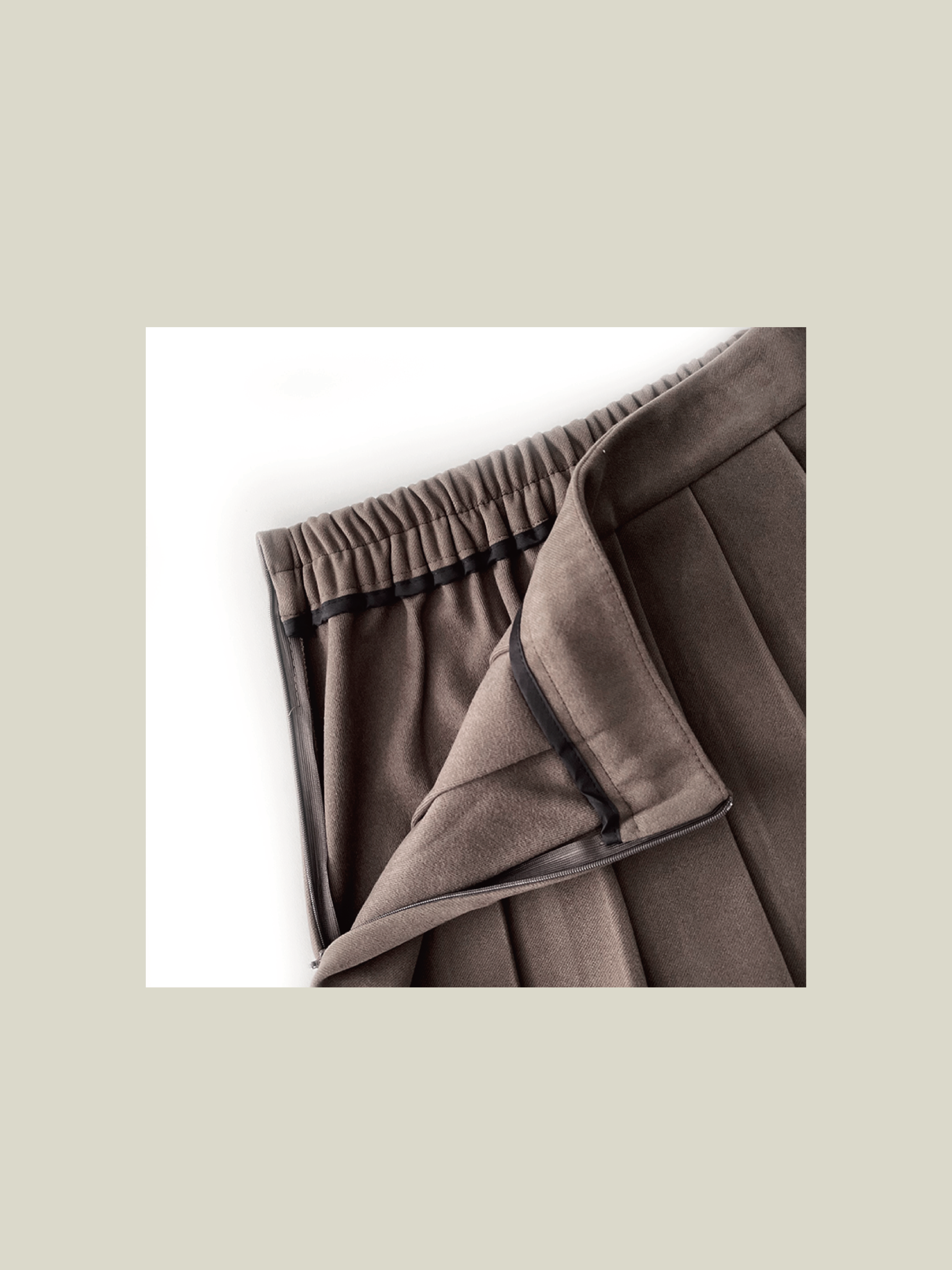 Wool Pleats Skirt