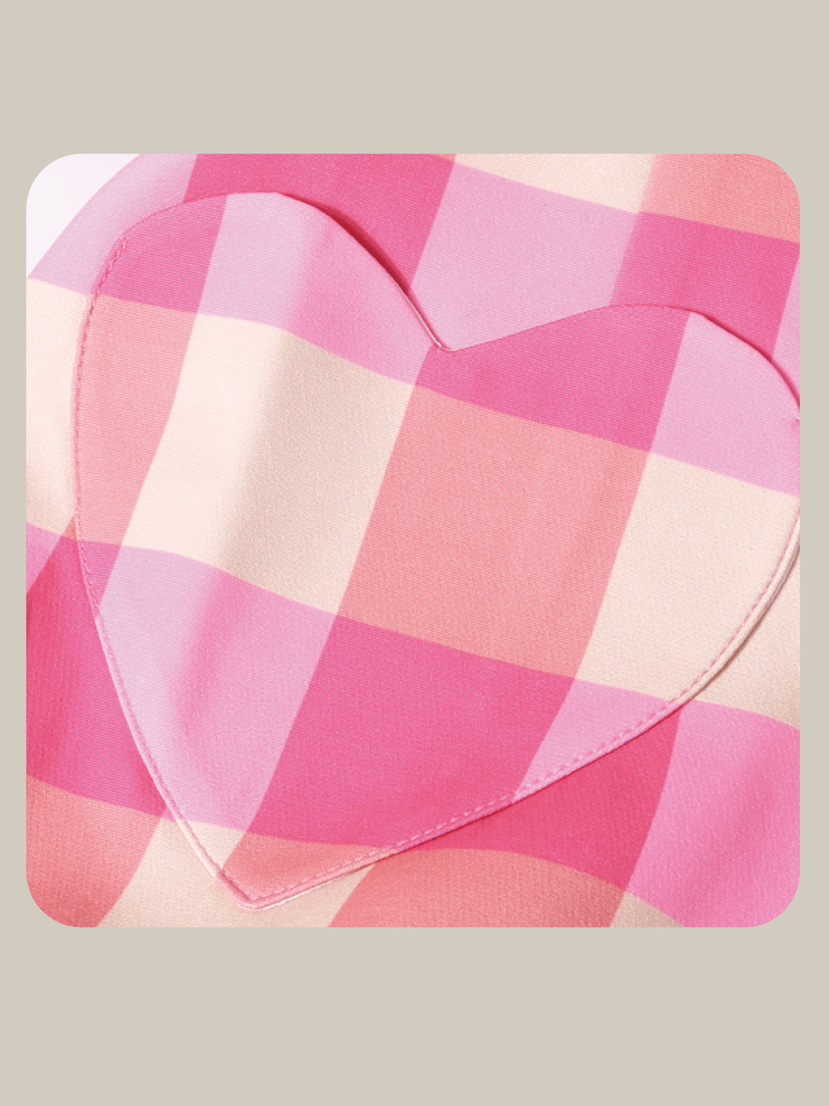 Princess Puff Sleeve Pink Check Dress 