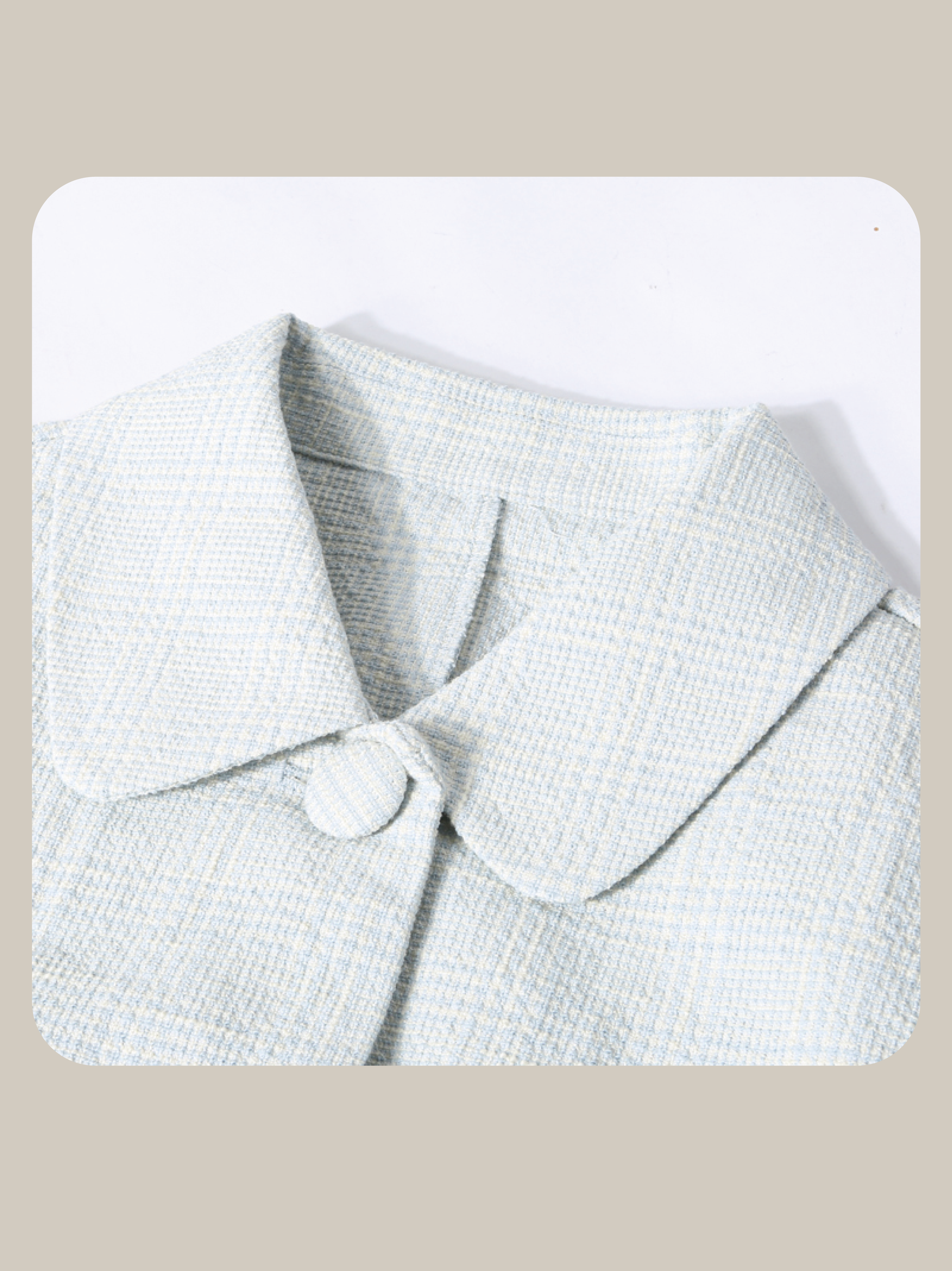 Tweed Puff Sleeve Jacket 