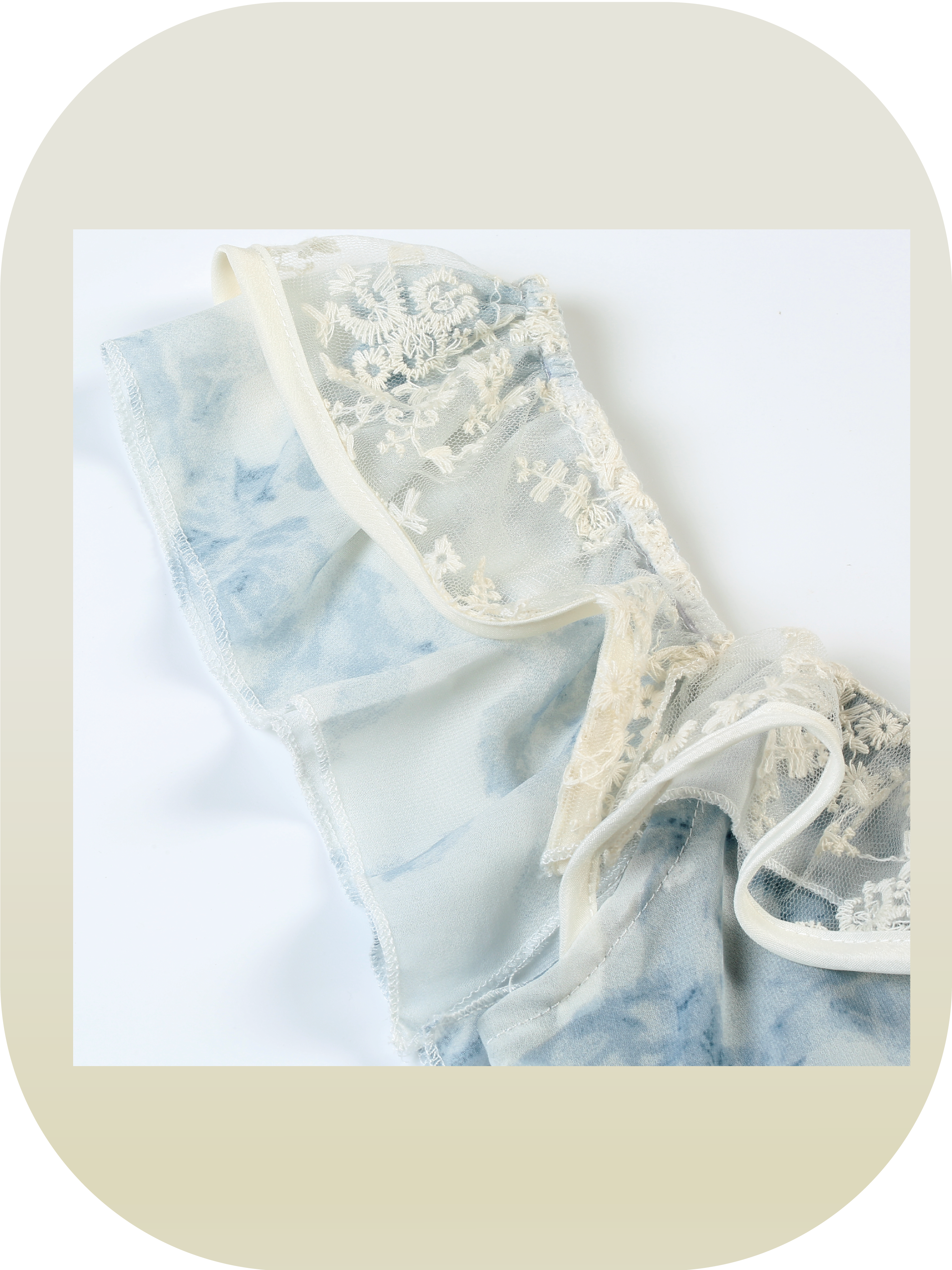 Water Blue Lace Patch Set-Up 