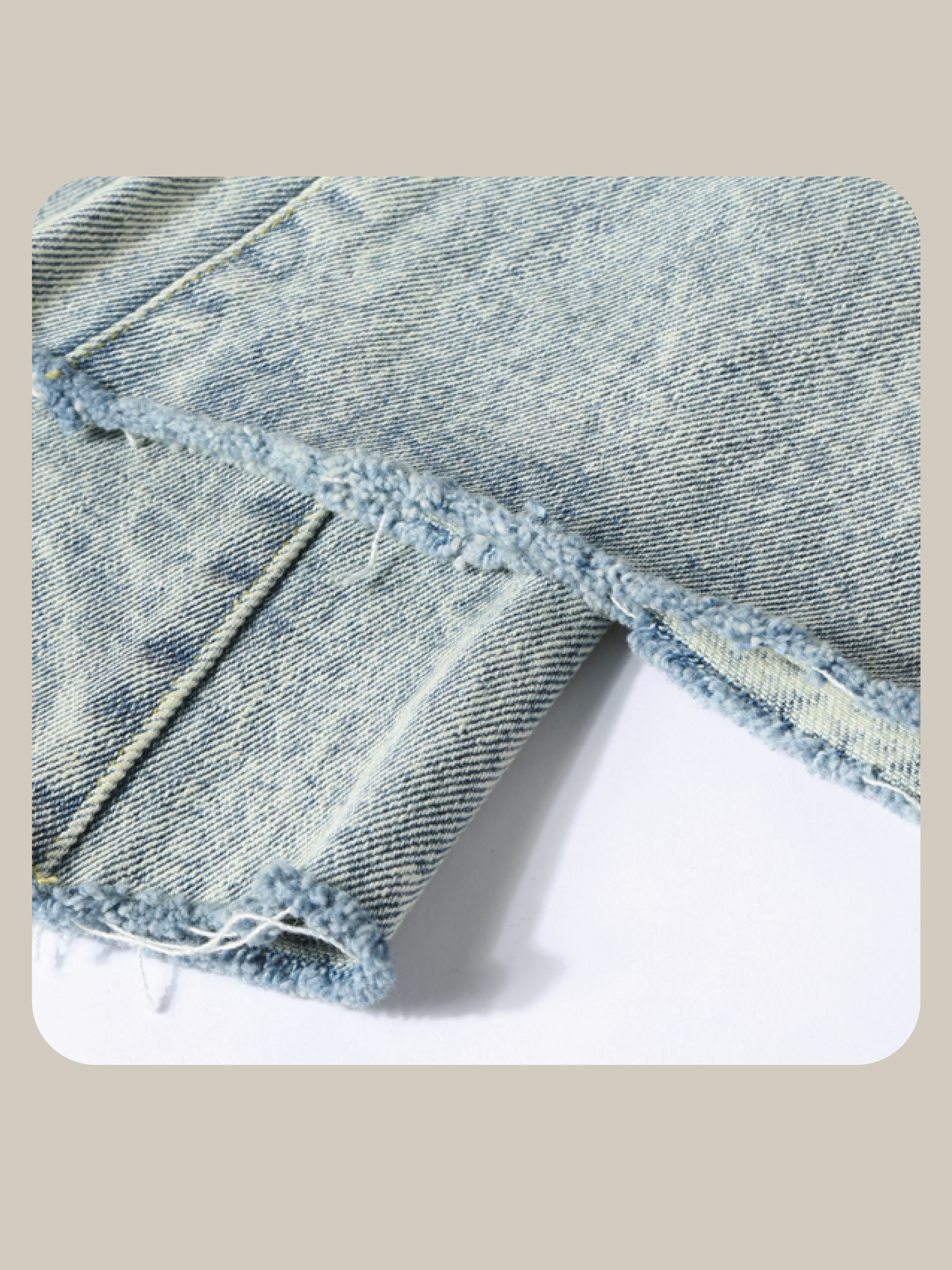 Detail Lace Deco Denim Wide Pants/ディテールレースデコデニムワイドパンツ