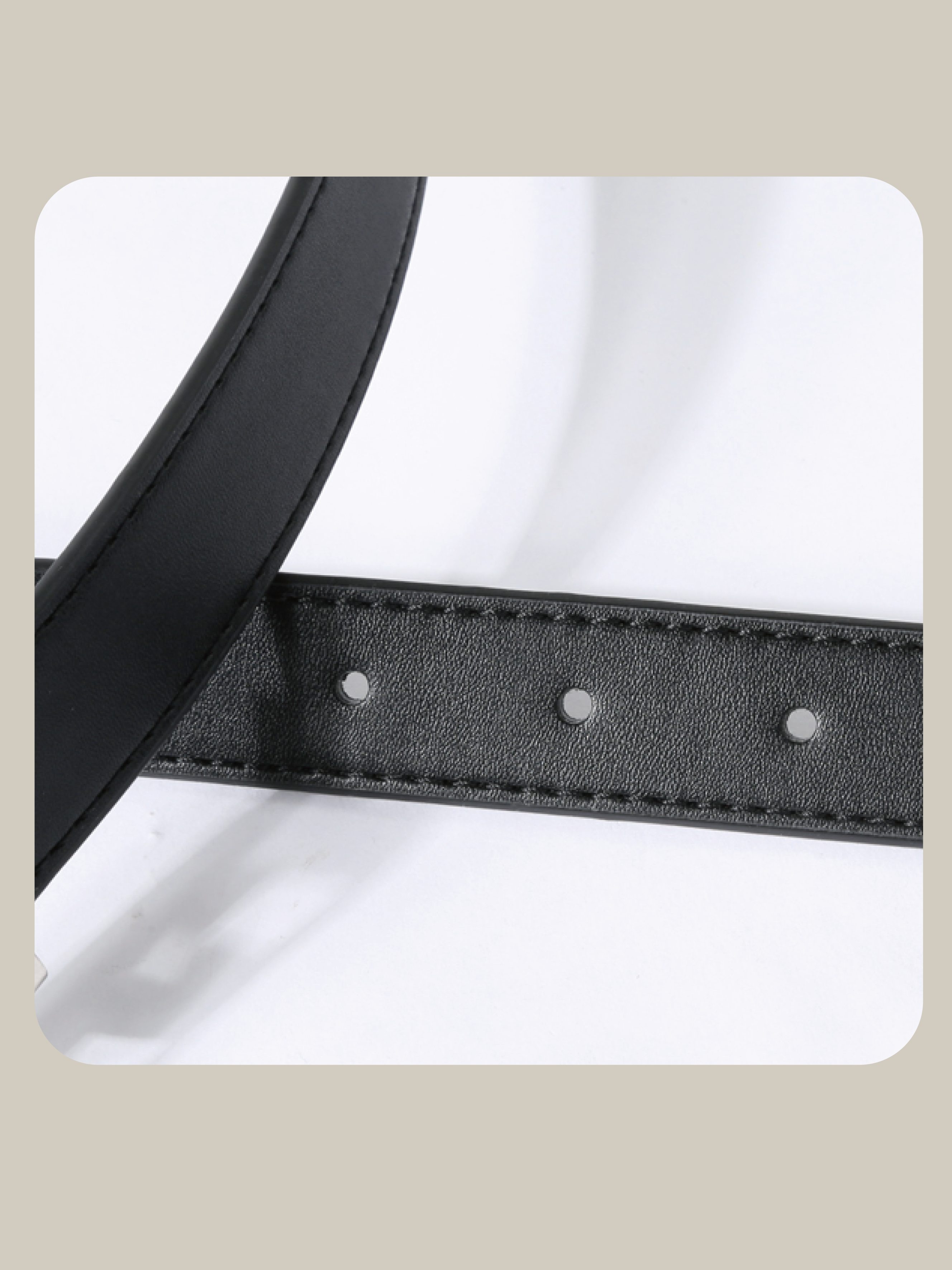 Skinny Eco Leather Belt 